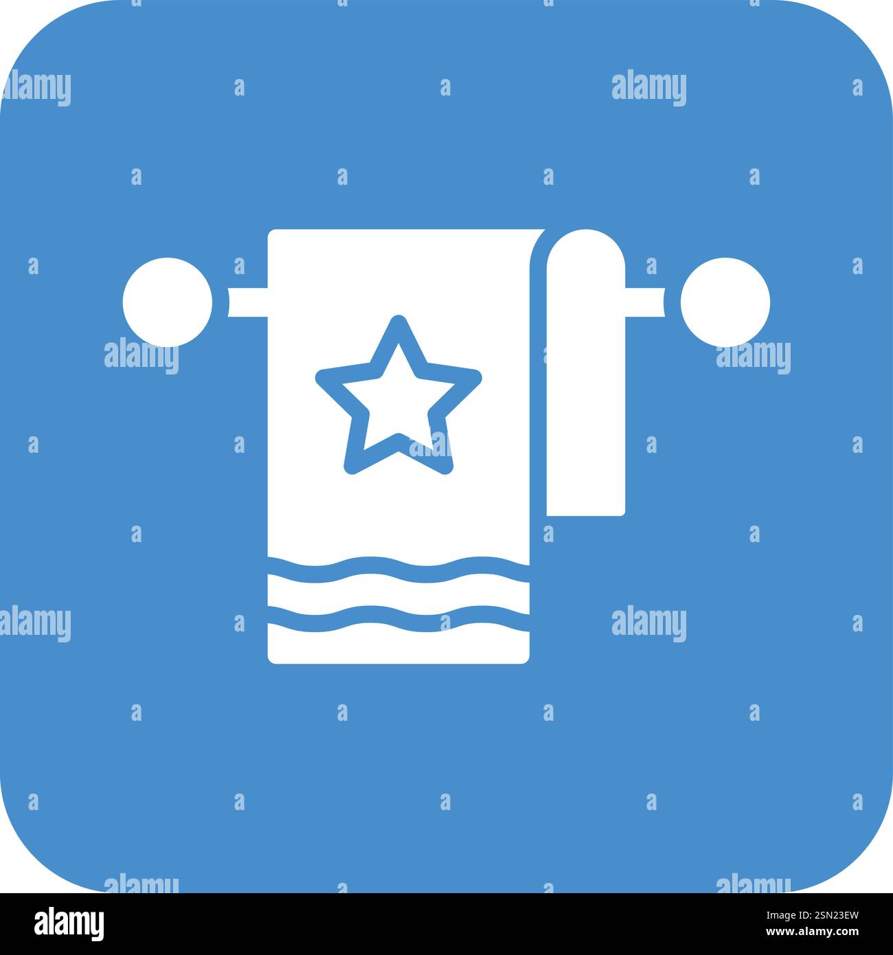 Towel Vector Icon Design Illustration Stock Vector