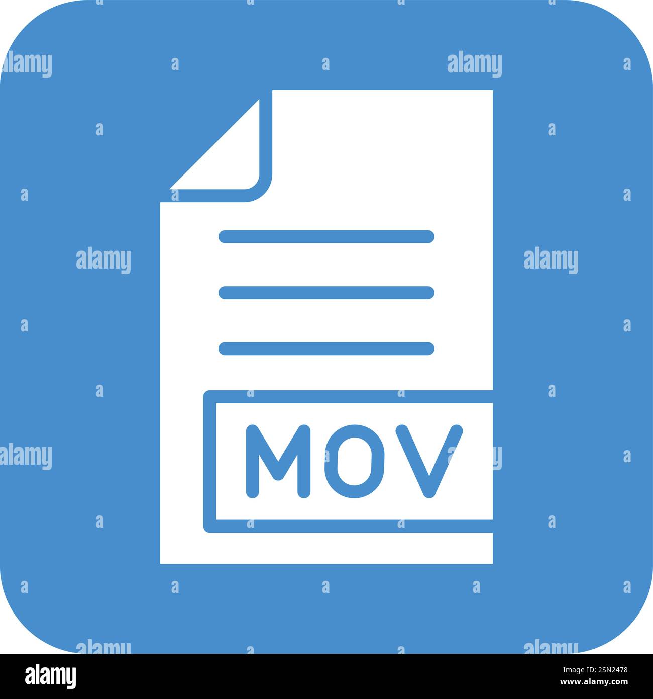 MOV Vector Icon Design Illustration Stock Vector