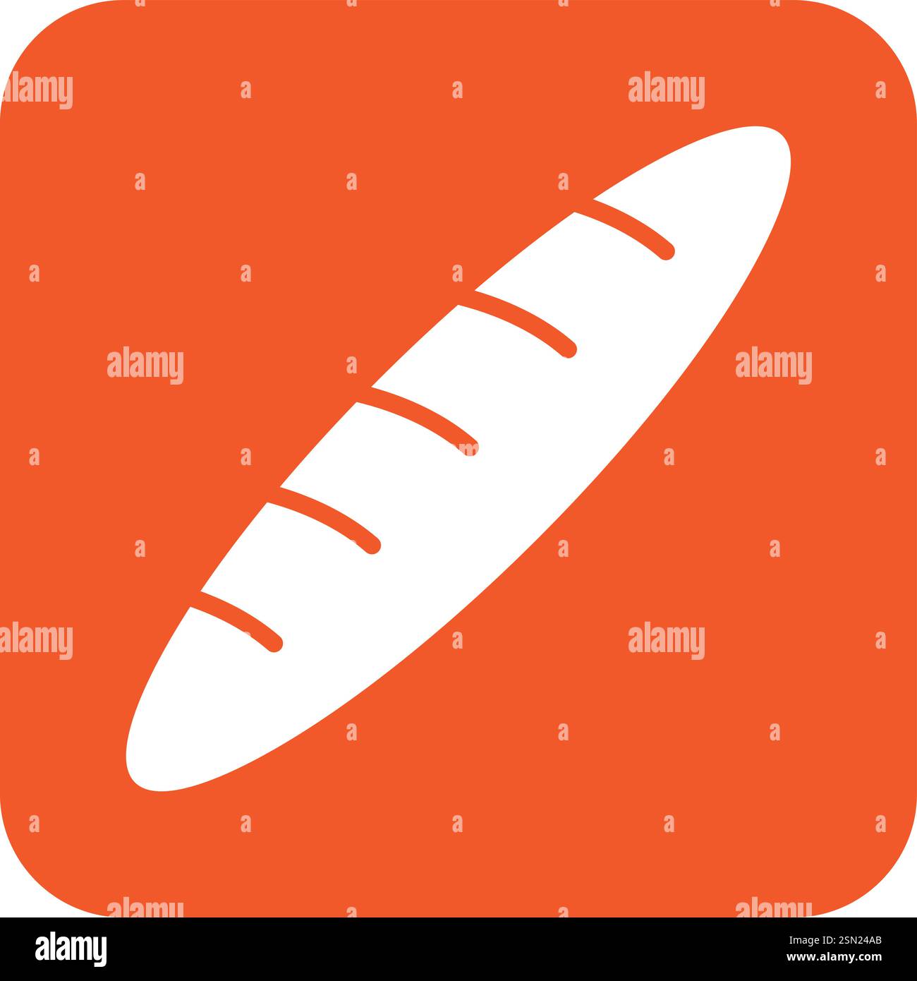 Baguette Vector Icon Design Illustration Stock Vector