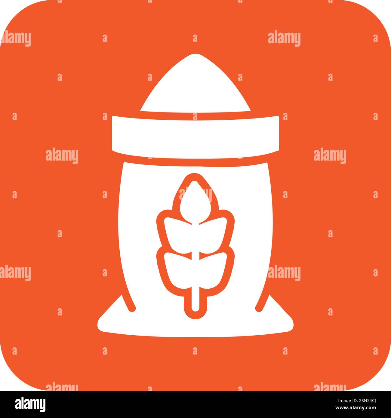 Flour Vector Icon Design Illustration Stock Vector
