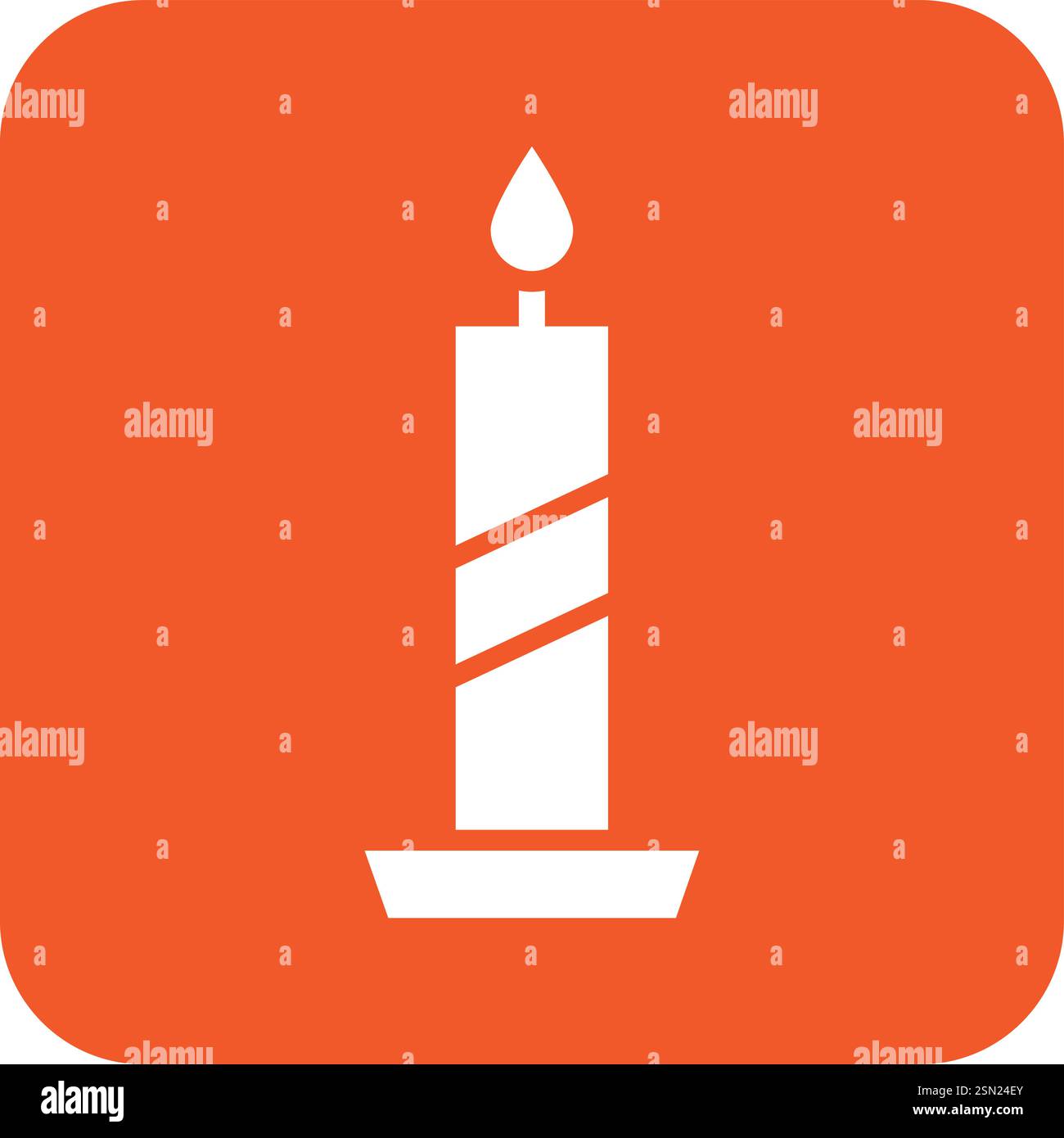 Candle Vector Icon Design Illustration Stock Vector