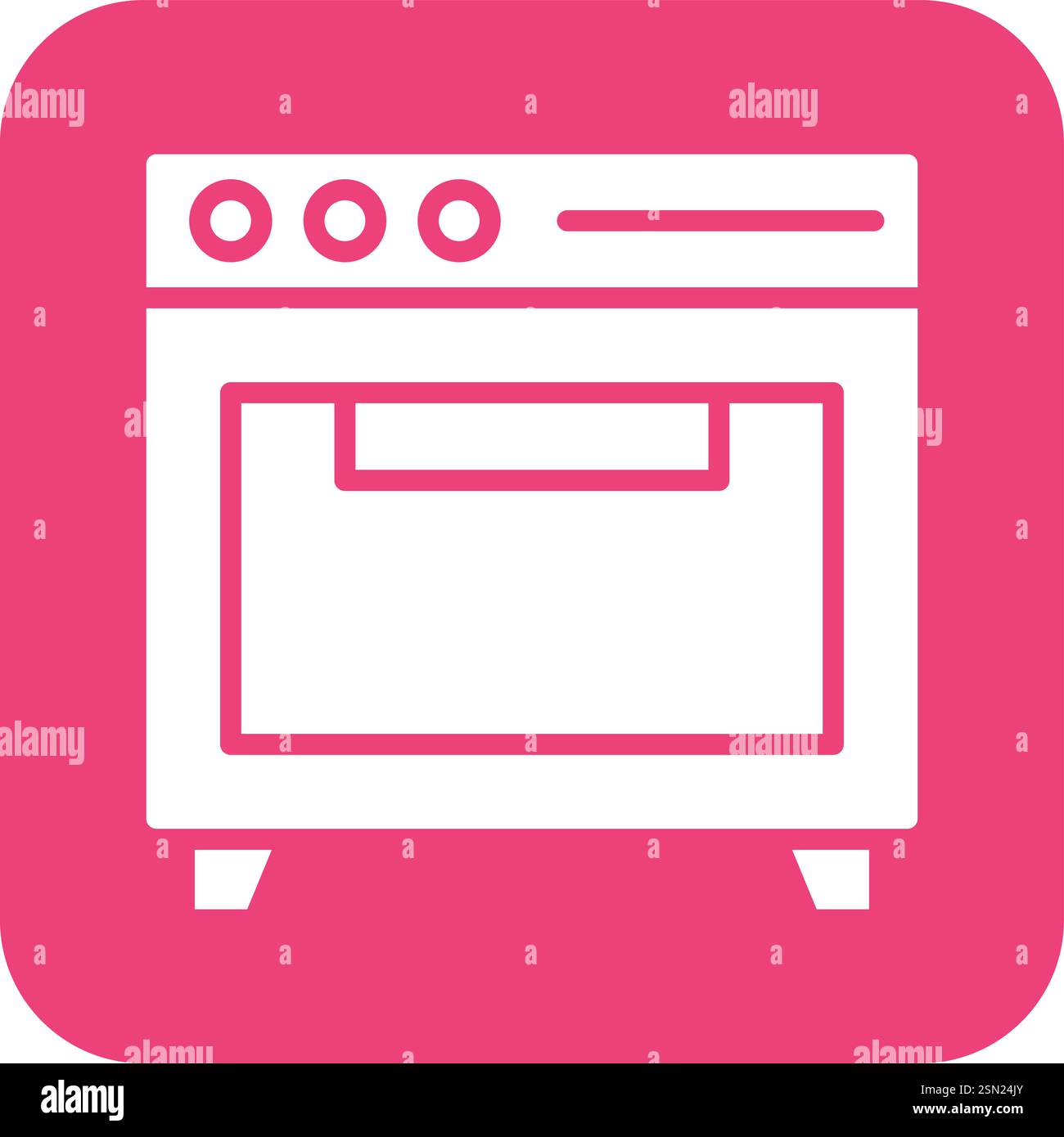 Oven Vector Icon Design Illustration Stock Vector