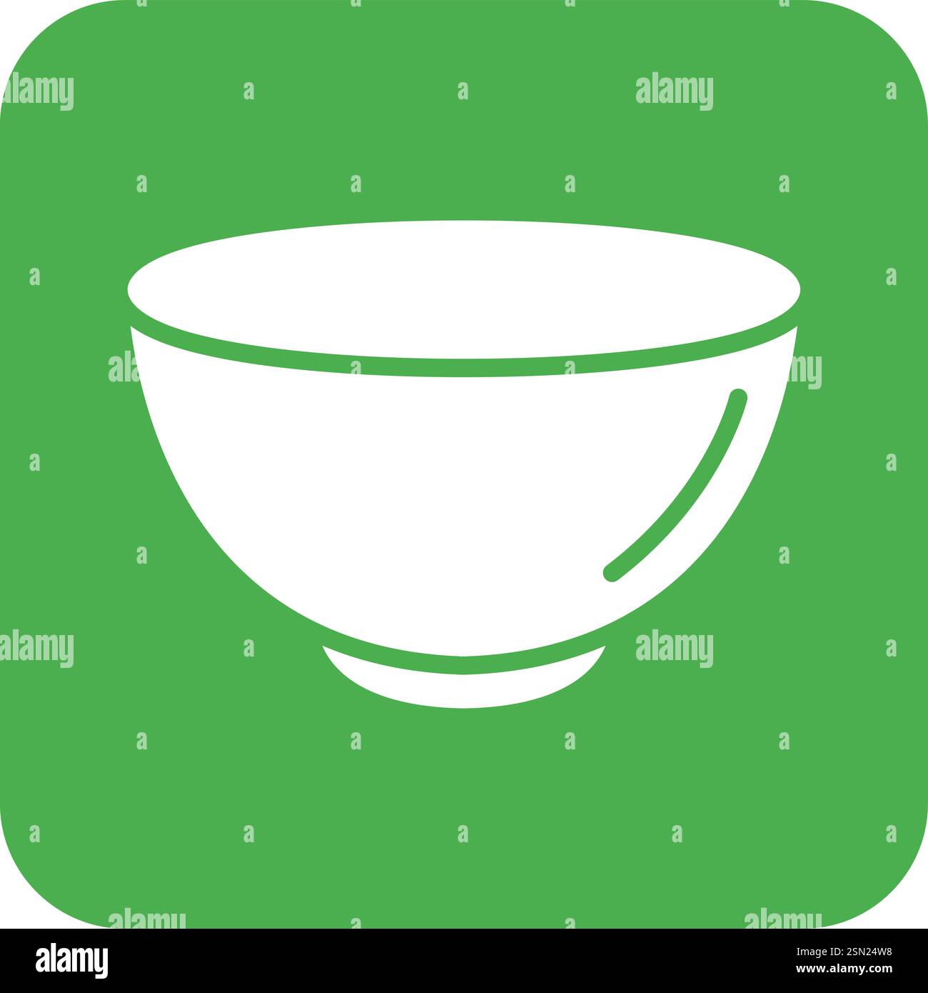 Bowl Vector Icon Design Illustration Stock Vector