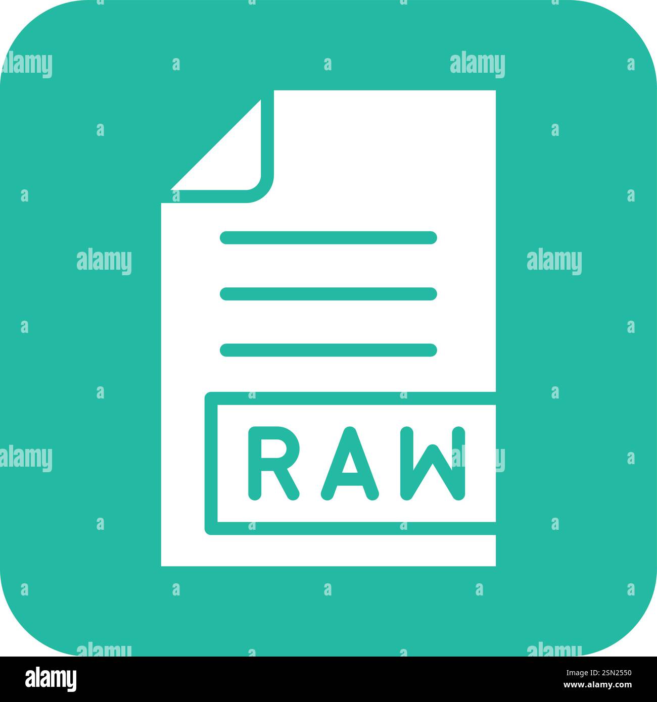 RAW Vector Icon Design Illustration Stock Vector