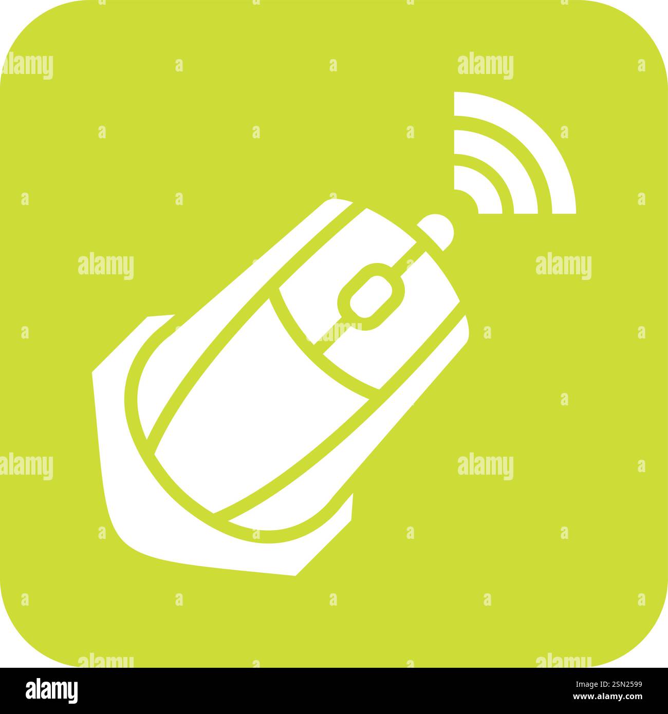 Wireless Mouse Vector Icon Design Illustration Stock Vector