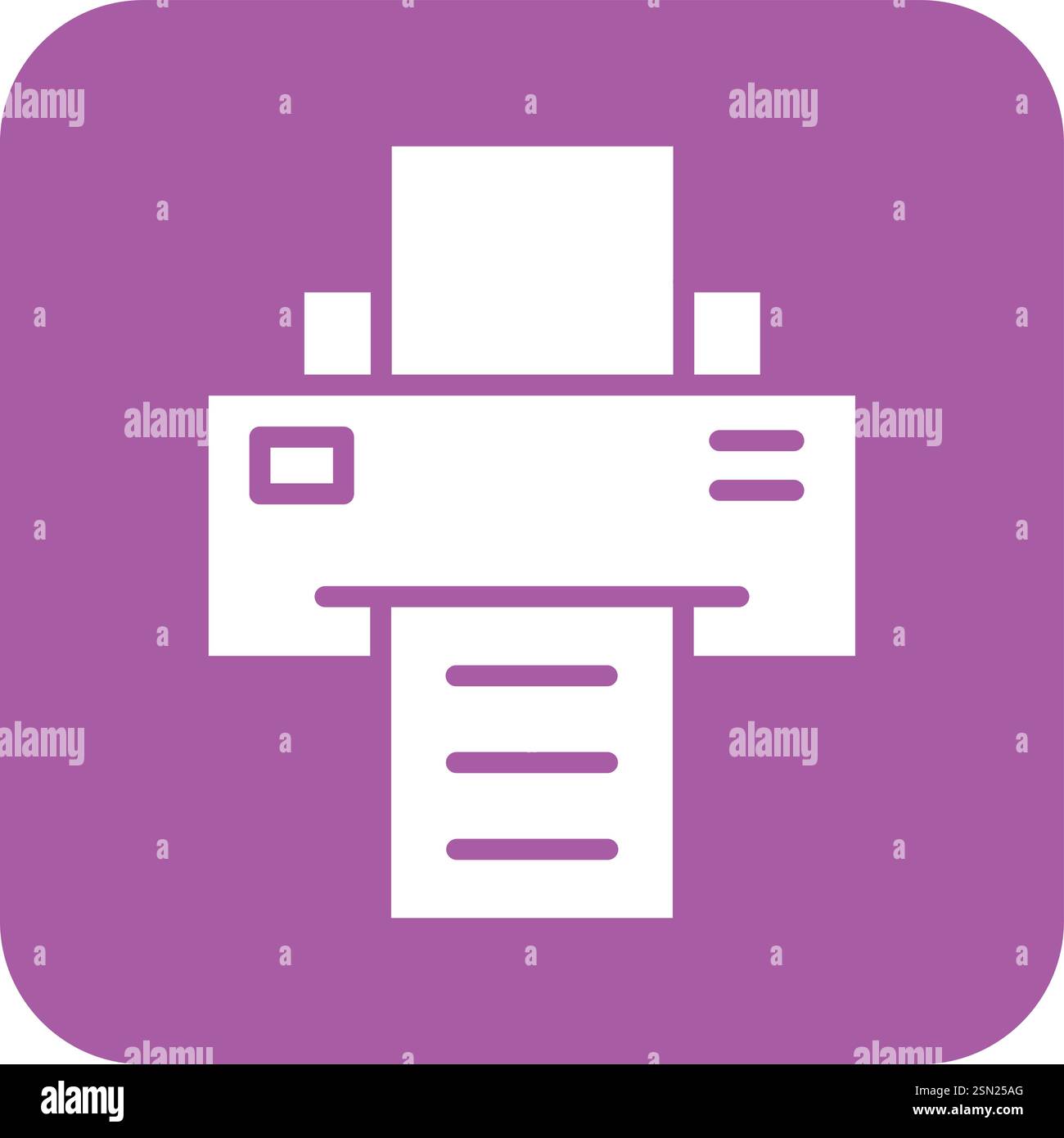 Printer Vector Icon Design Illustration Stock Vector