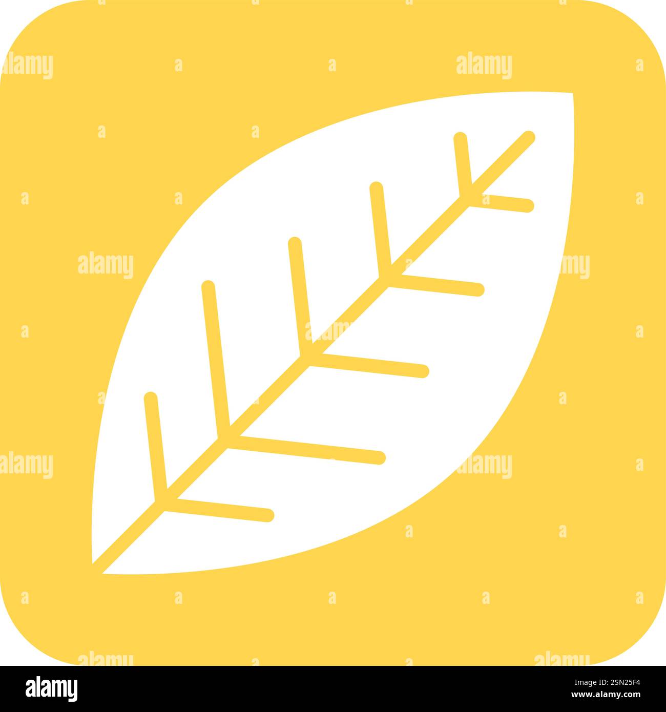 Leaf Vector Icon Design Illustration Stock Vector
