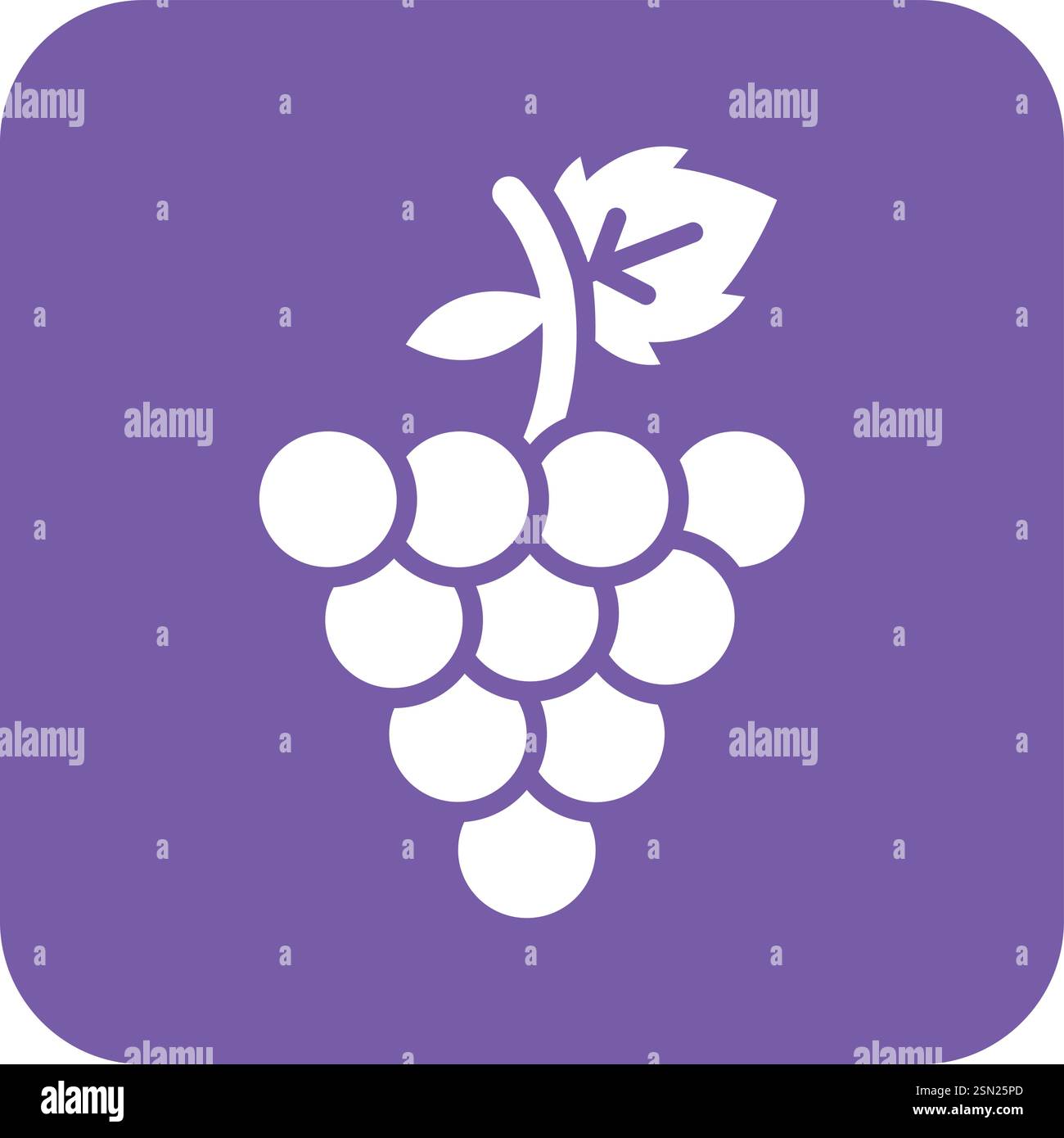 Grapes Vector Icon Design Illustration Stock Vector