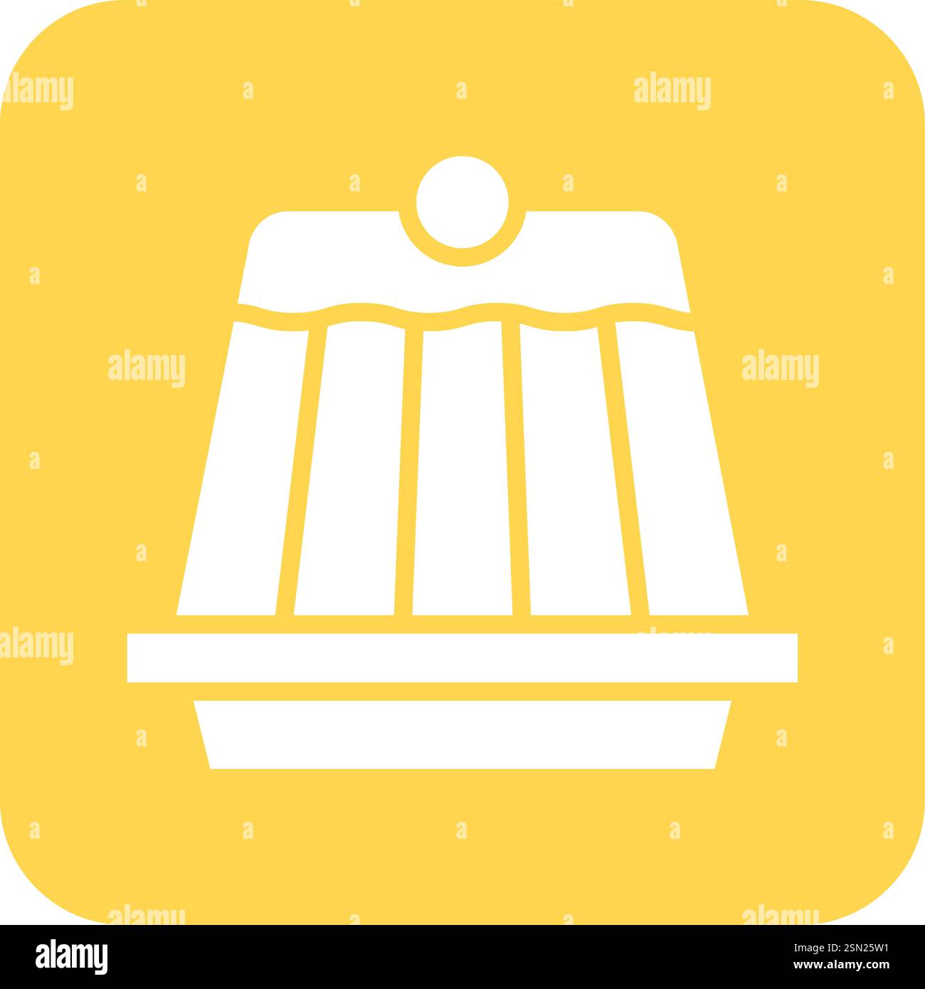 Pudding Vector Icon Design Illustration Stock Vector