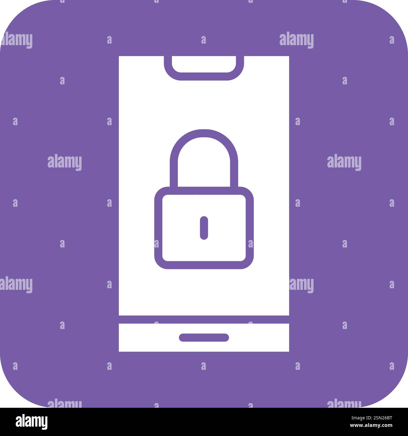 Lock Vector Icon Design Illustration Stock Vector