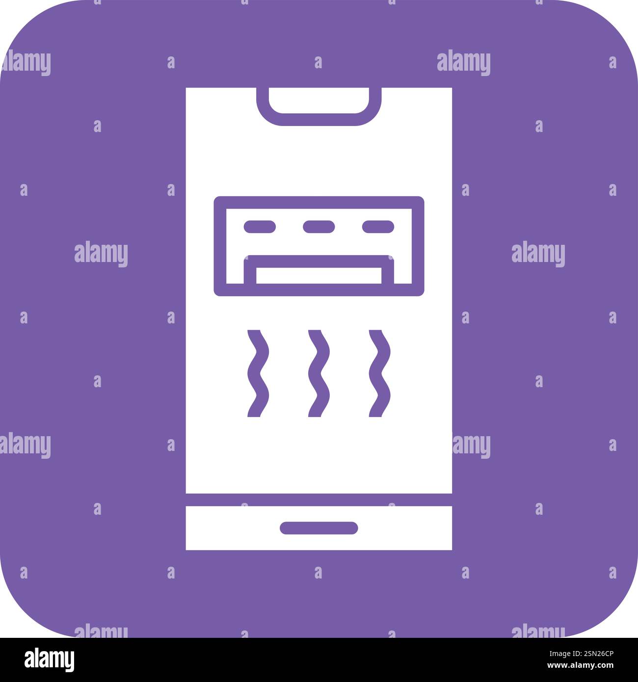 Air Conditioner Vector Icon Design Illustration Stock Vector