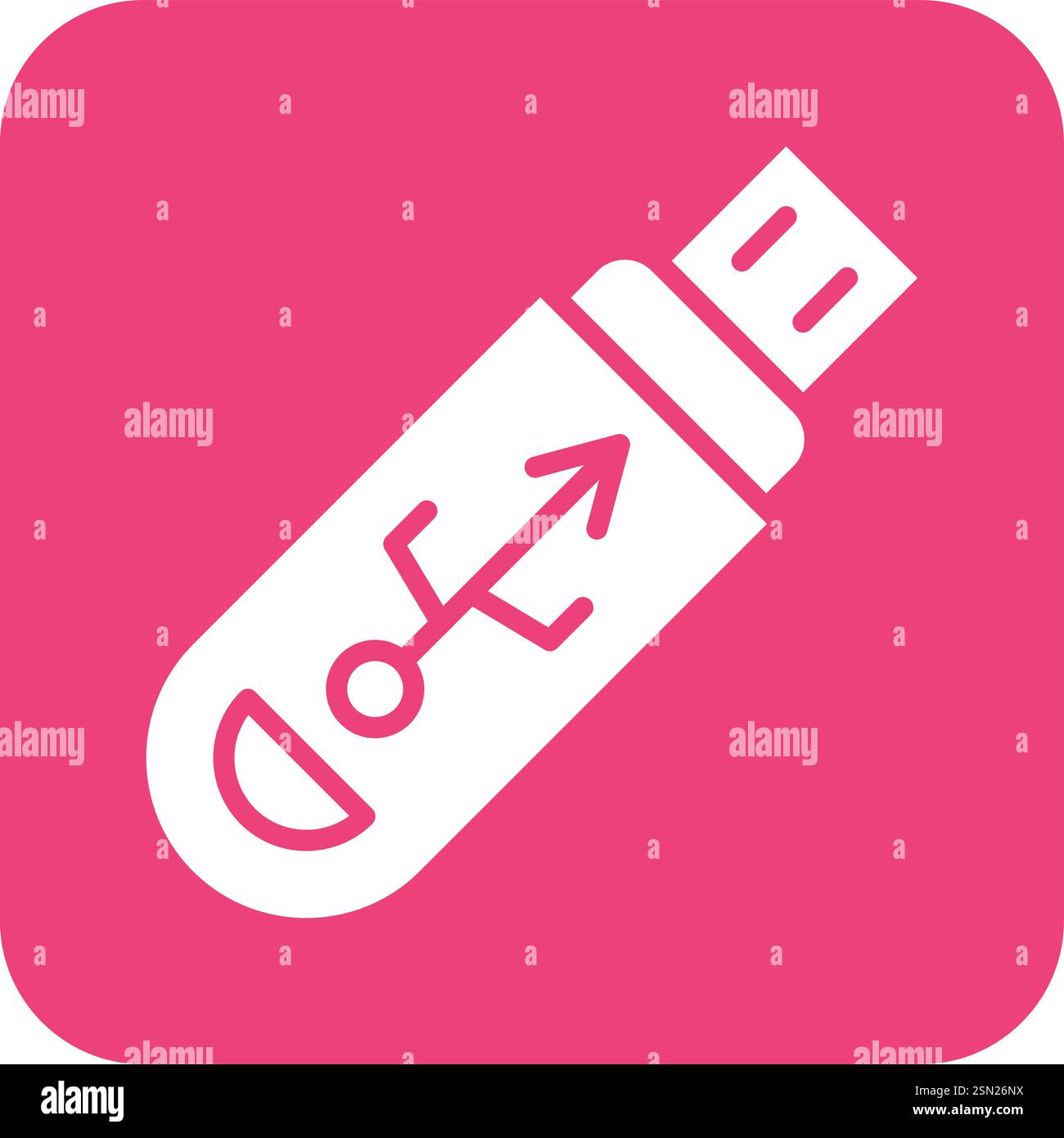 Pendrive Vector Icon Design Illustration Stock Vector