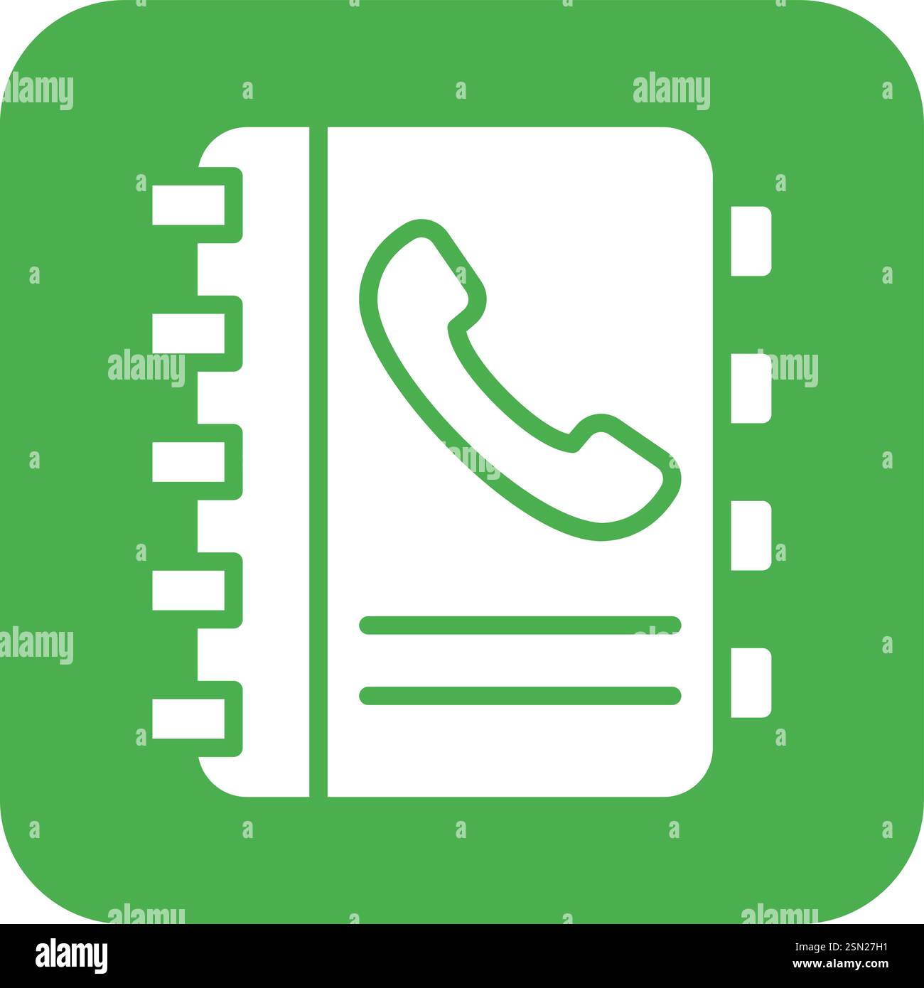 Contacts book Vector Icon Design Illustration Stock Vector