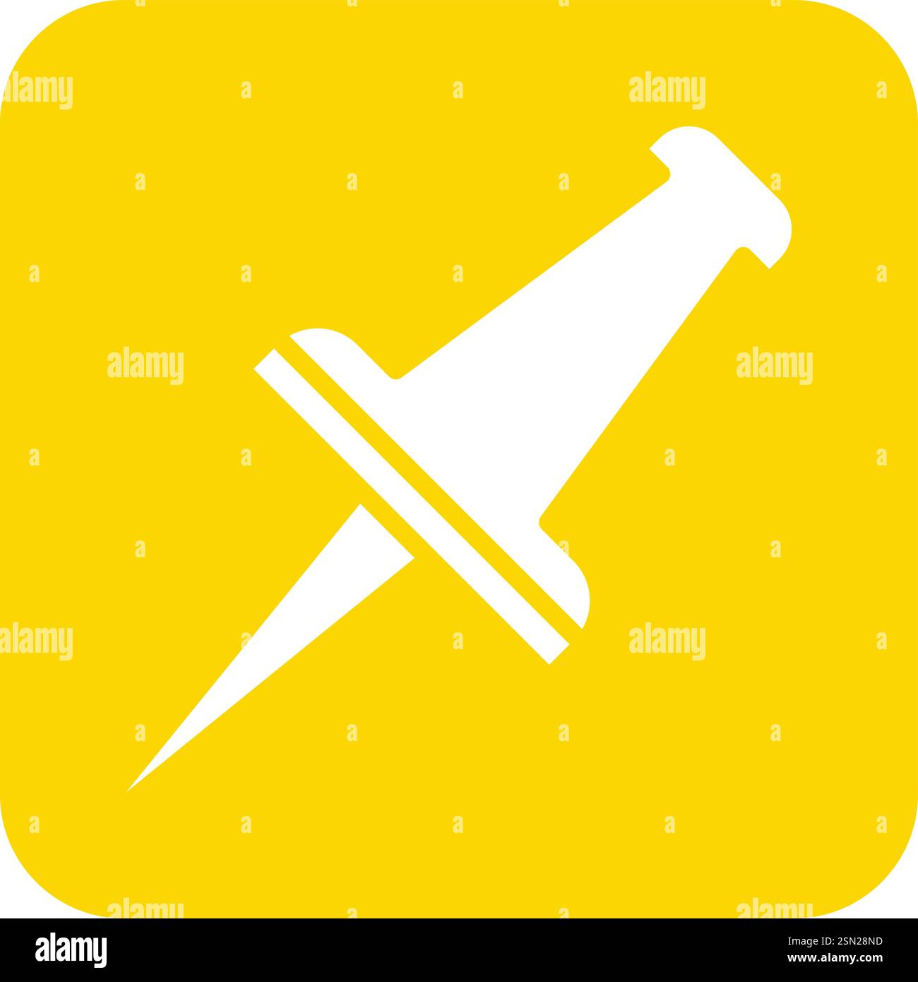 Pushpin Vector Icon Design Illustration Stock Vector