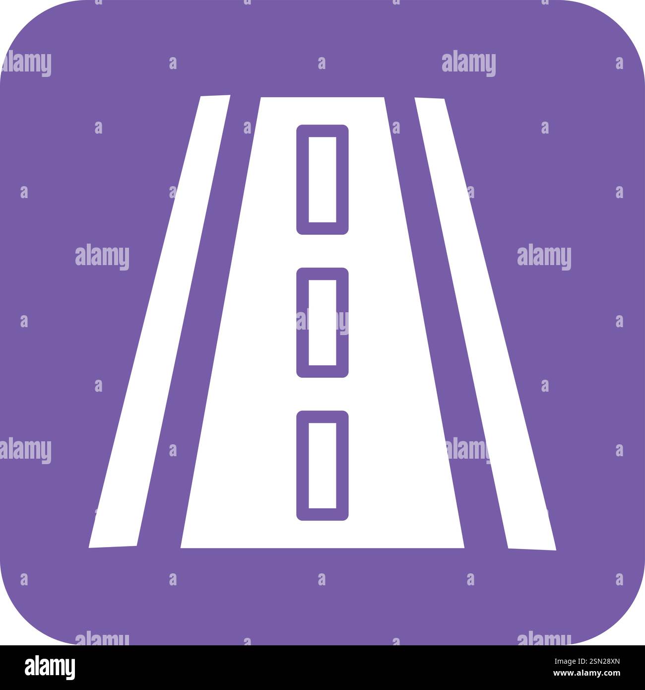 Road Vector Icon Design Illustration Stock Vector