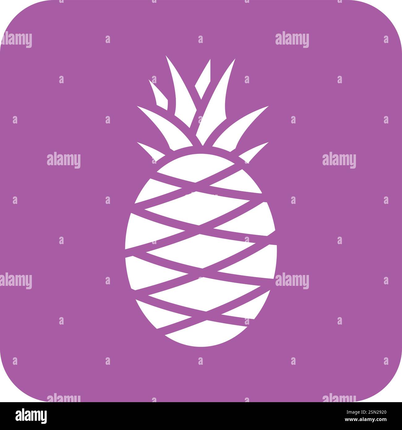 Pineapple Vector Icon Design Illustration Stock Vector
