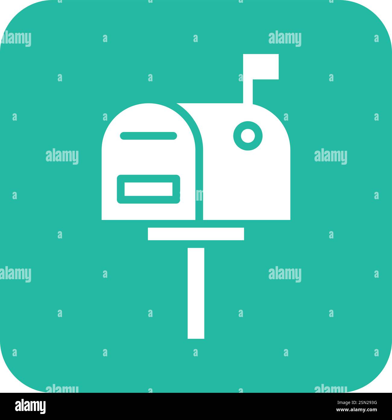 Mailbox Vector Icon Design Illustration Stock Vector