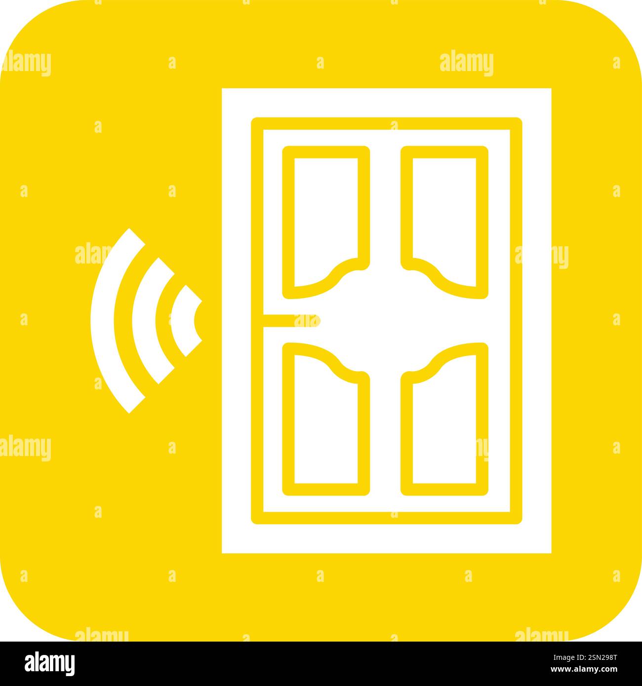 Smartdoor Vector Icon Design Illustration Stock Vector