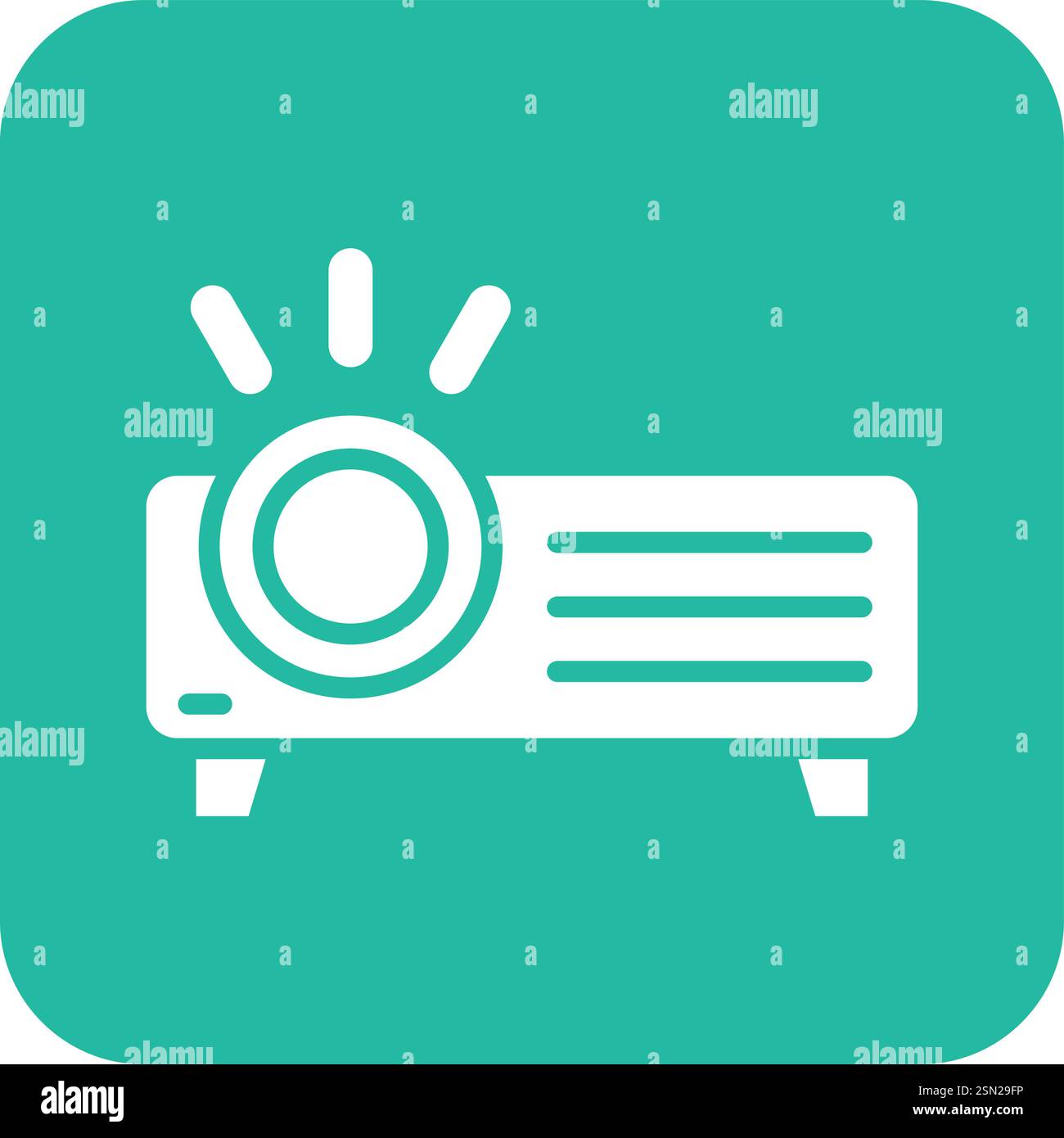 Projector Vector Icon Design Illustration Stock Vector