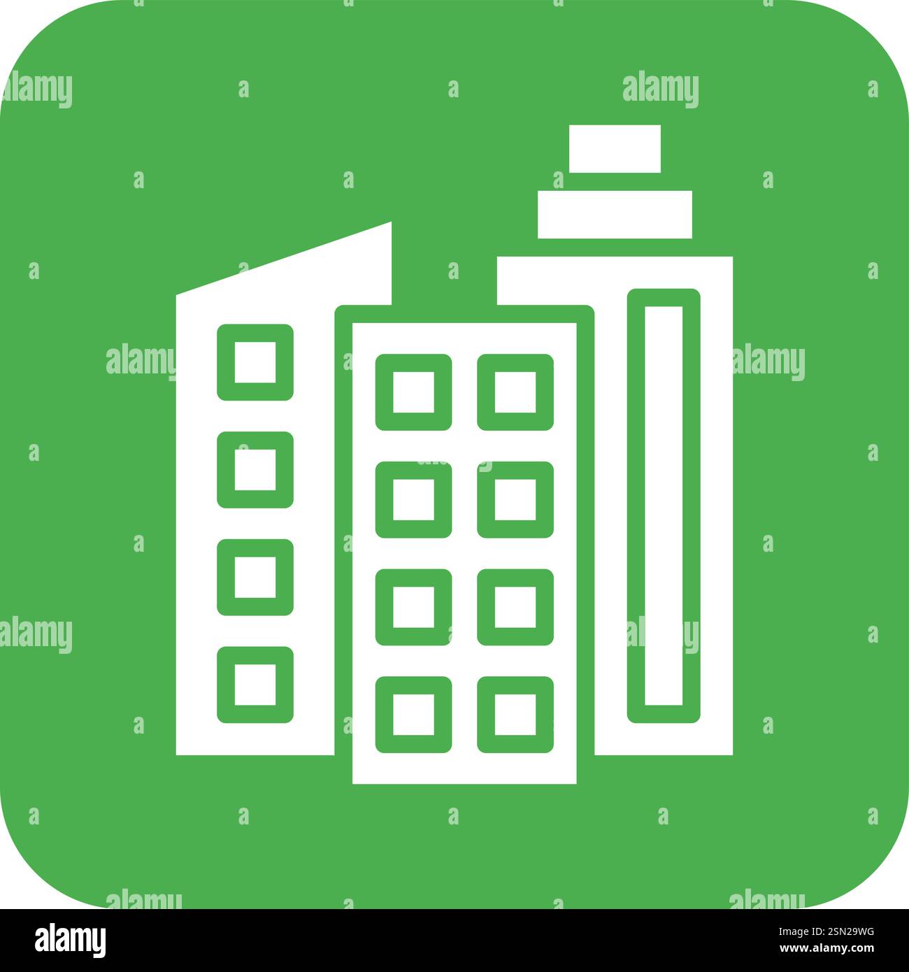 Office building Vector Icon Design Illustration Stock Vector