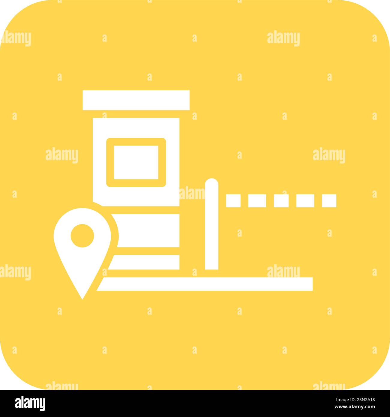 Toll Vector Icon Design Illustration Stock Vector