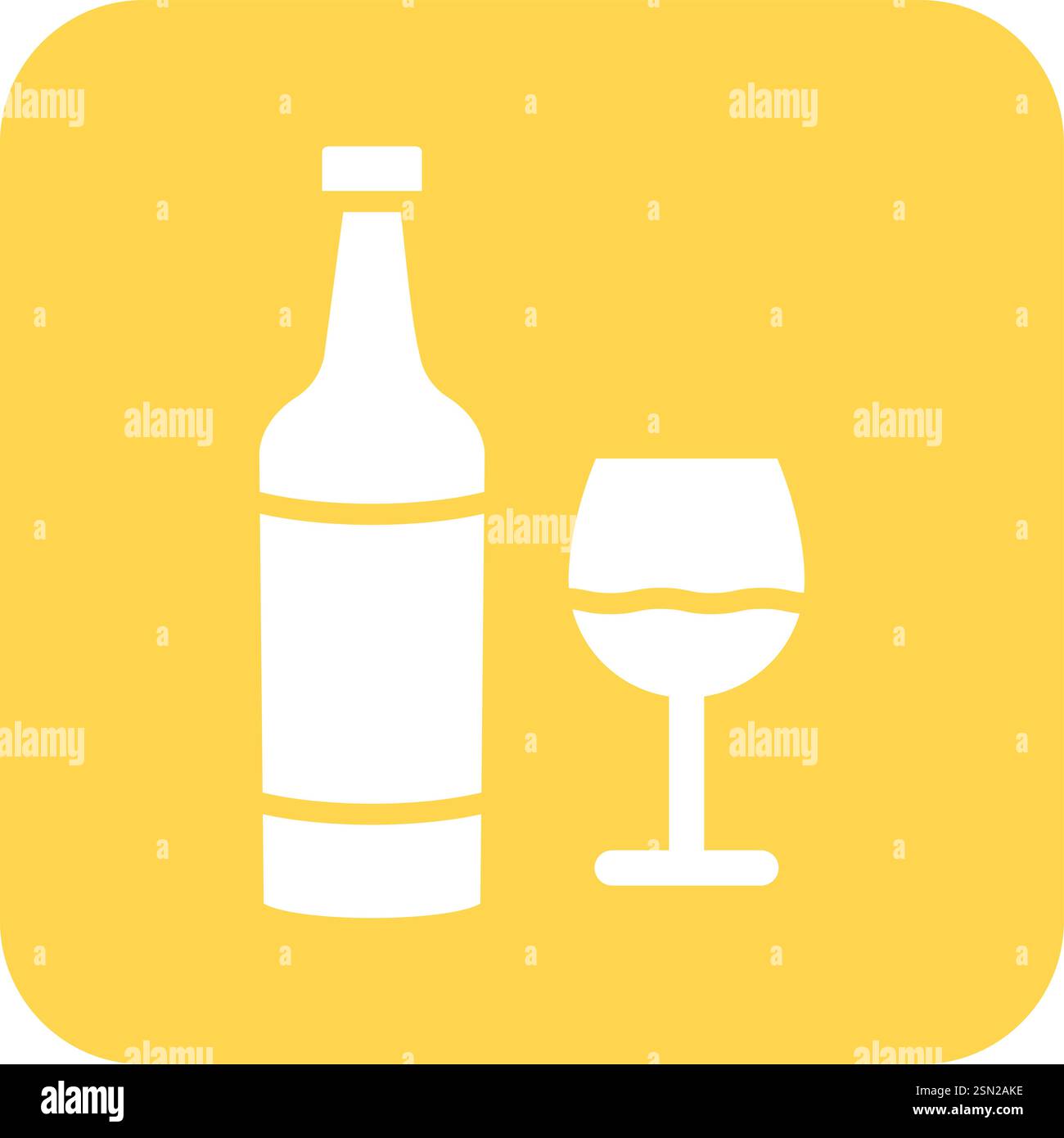 Wine bottle Vector Icon Design Illustration Stock Vector