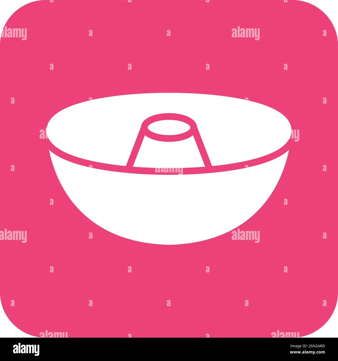 Cake mold Vector Icon Design Illustration Stock Vector