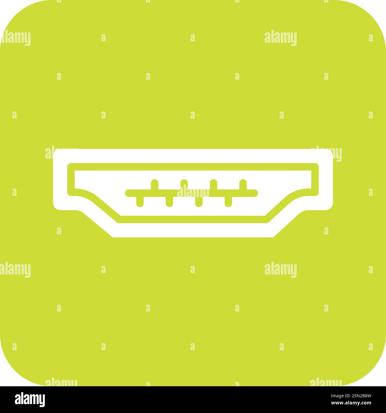 Hdmi Port Vector Icon Design Illustration Stock Vector