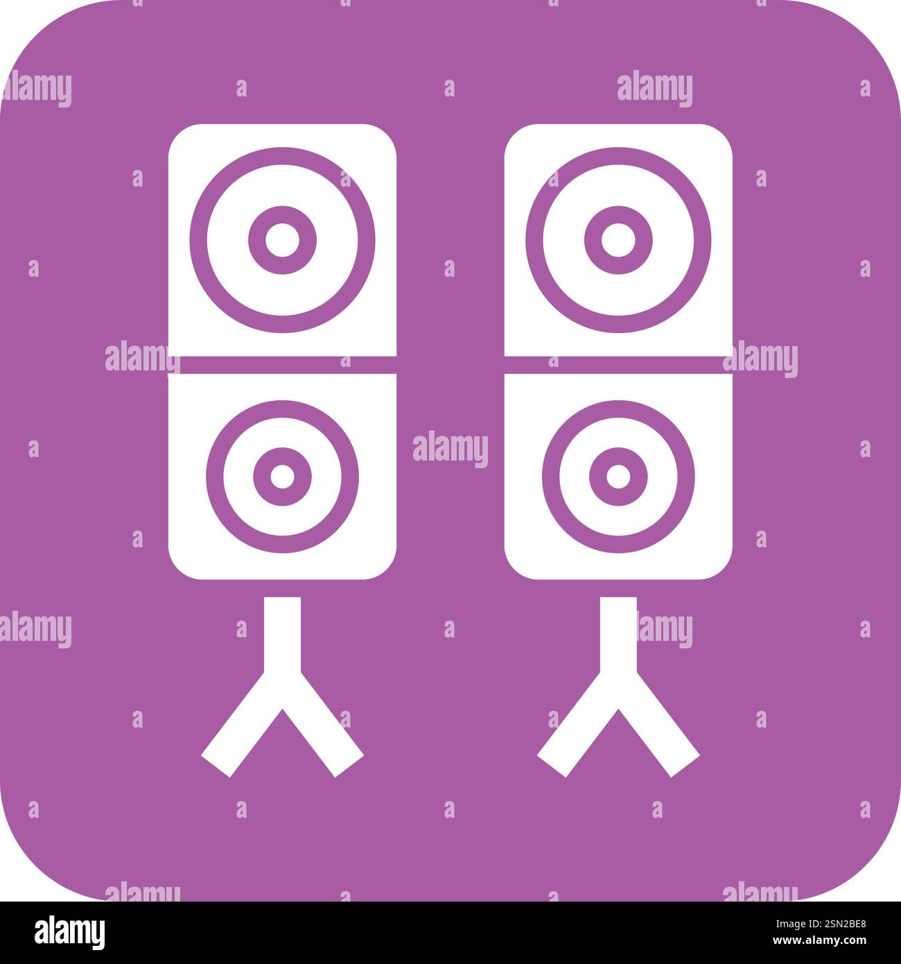 Speaker Vector Icon Design Illustration Stock Vector