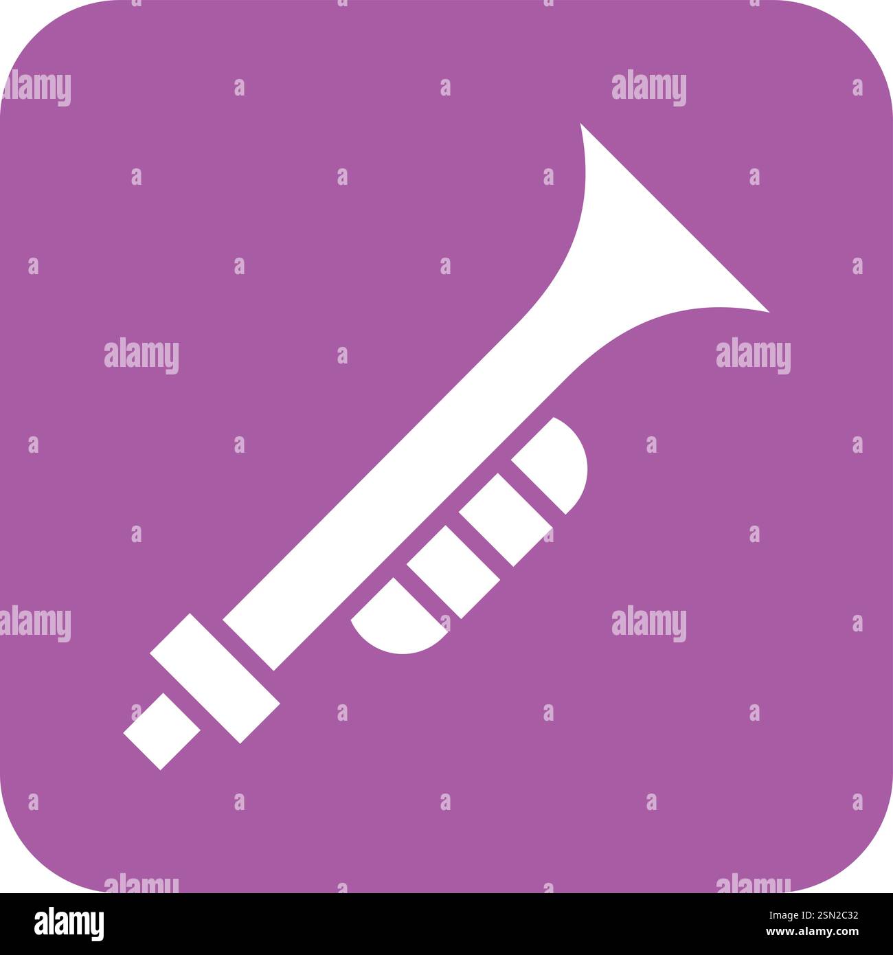 Trumpet Vector Icon Design Illustration Stock Vector