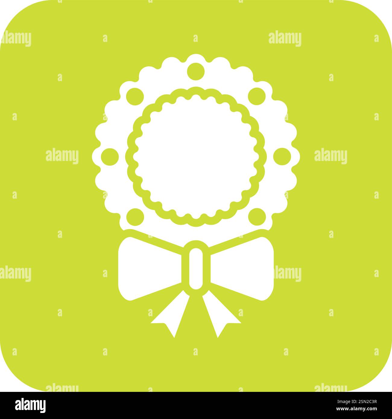 Wreath Vector Icon Design Illustration Stock Vector