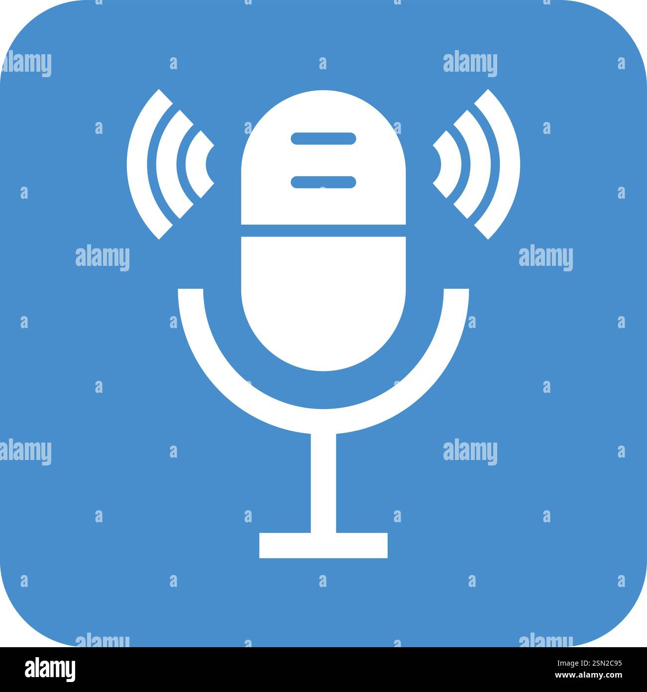 Microphone Vector Icon Design Illustration Stock Vector