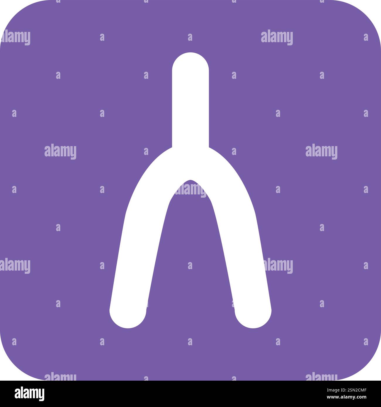 Wishbone Vector Icon Design Illustration Stock Vector