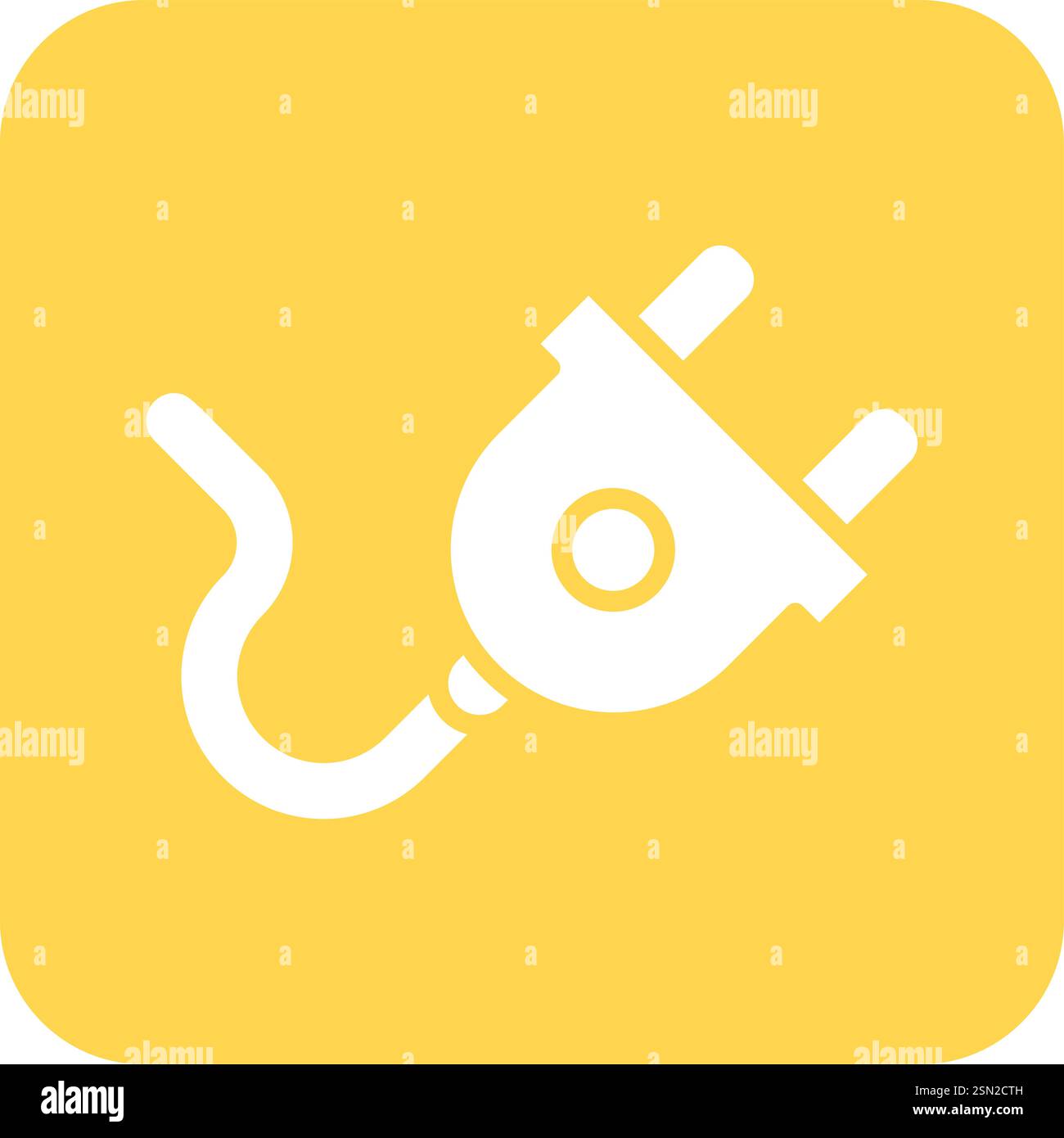 Plug Vector Icon Design Illustration Stock Vector