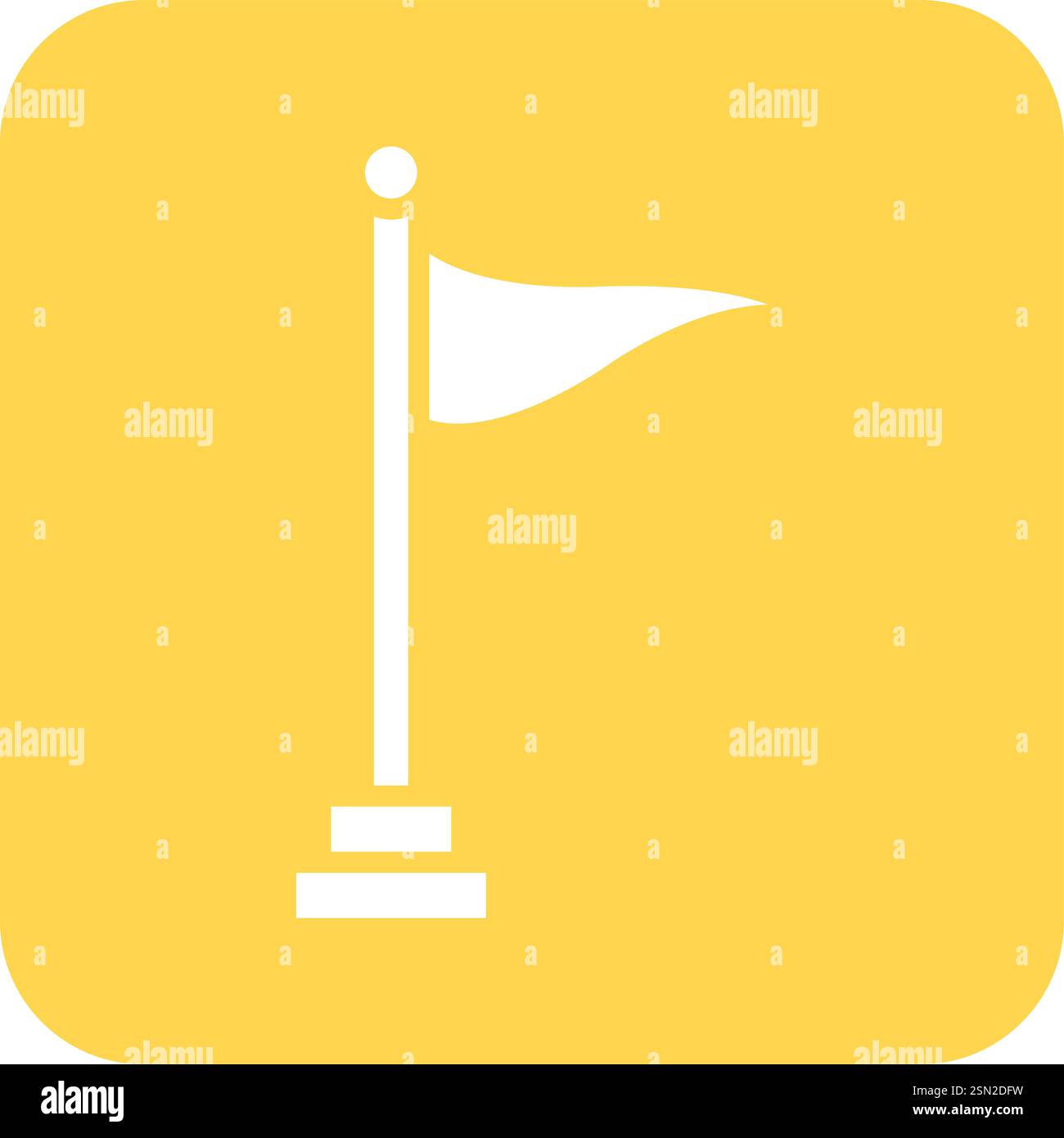Flag Vector Icon Design Illustration Stock Vector