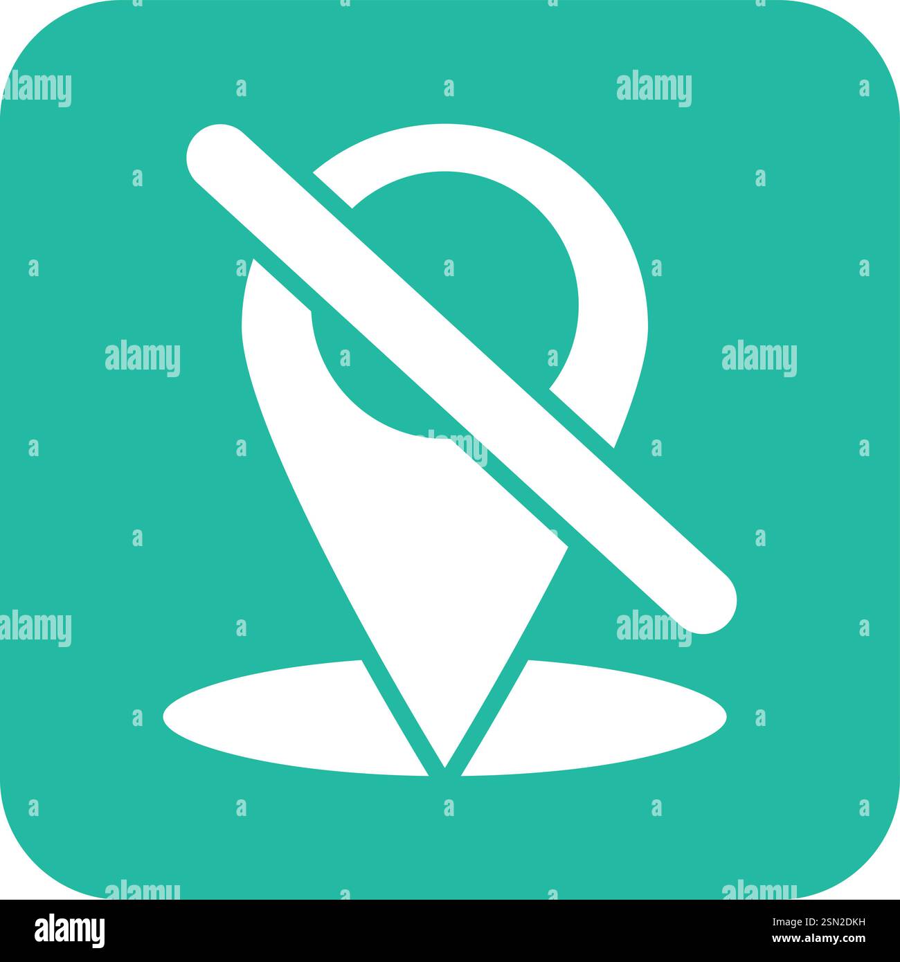 Location off Vector Icon Design Illustration Stock Vector