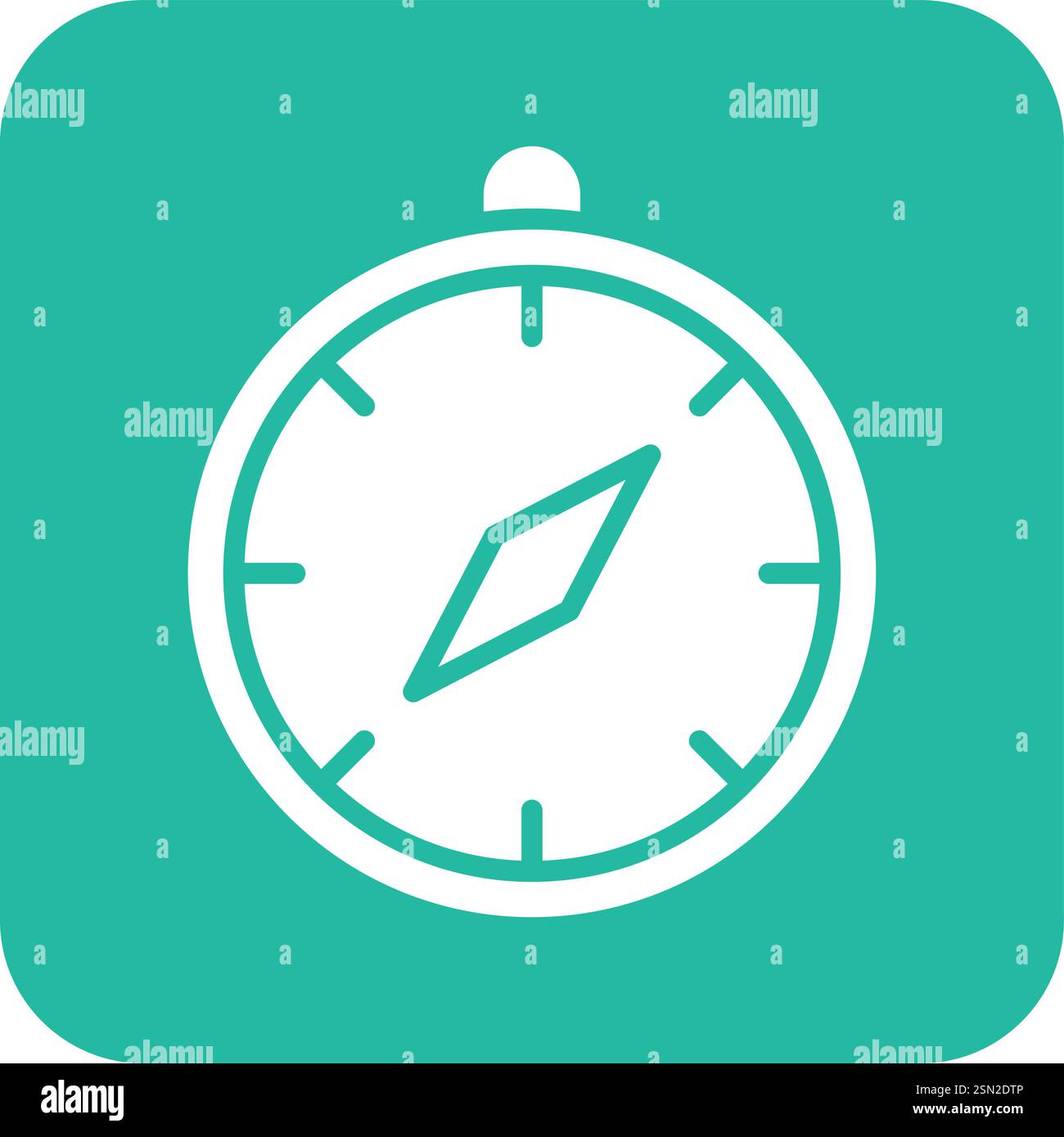 Compass Vector Icon Design Illustration Stock Vector