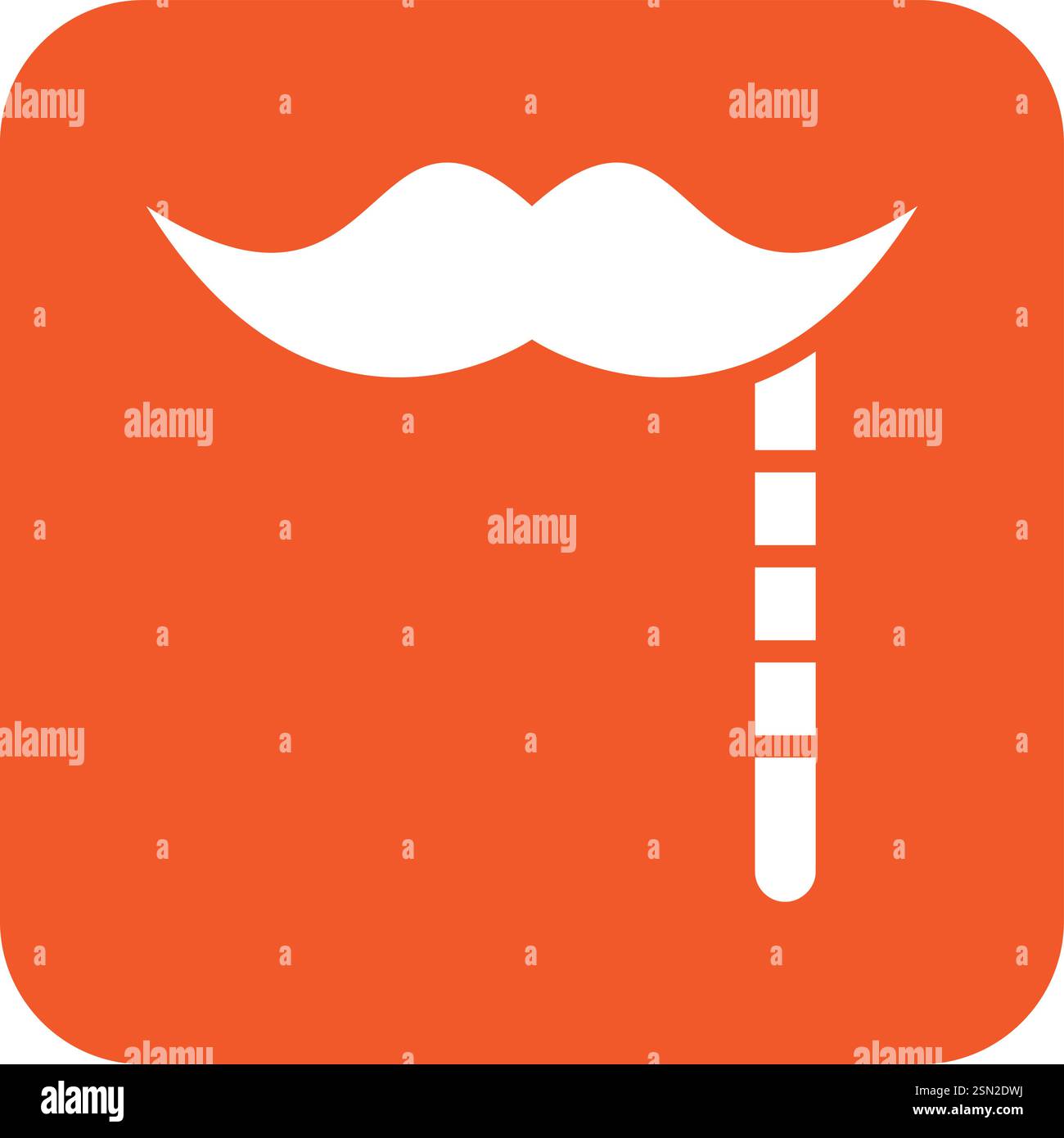 Mustache Vector Icon Design Illustration Stock Vector