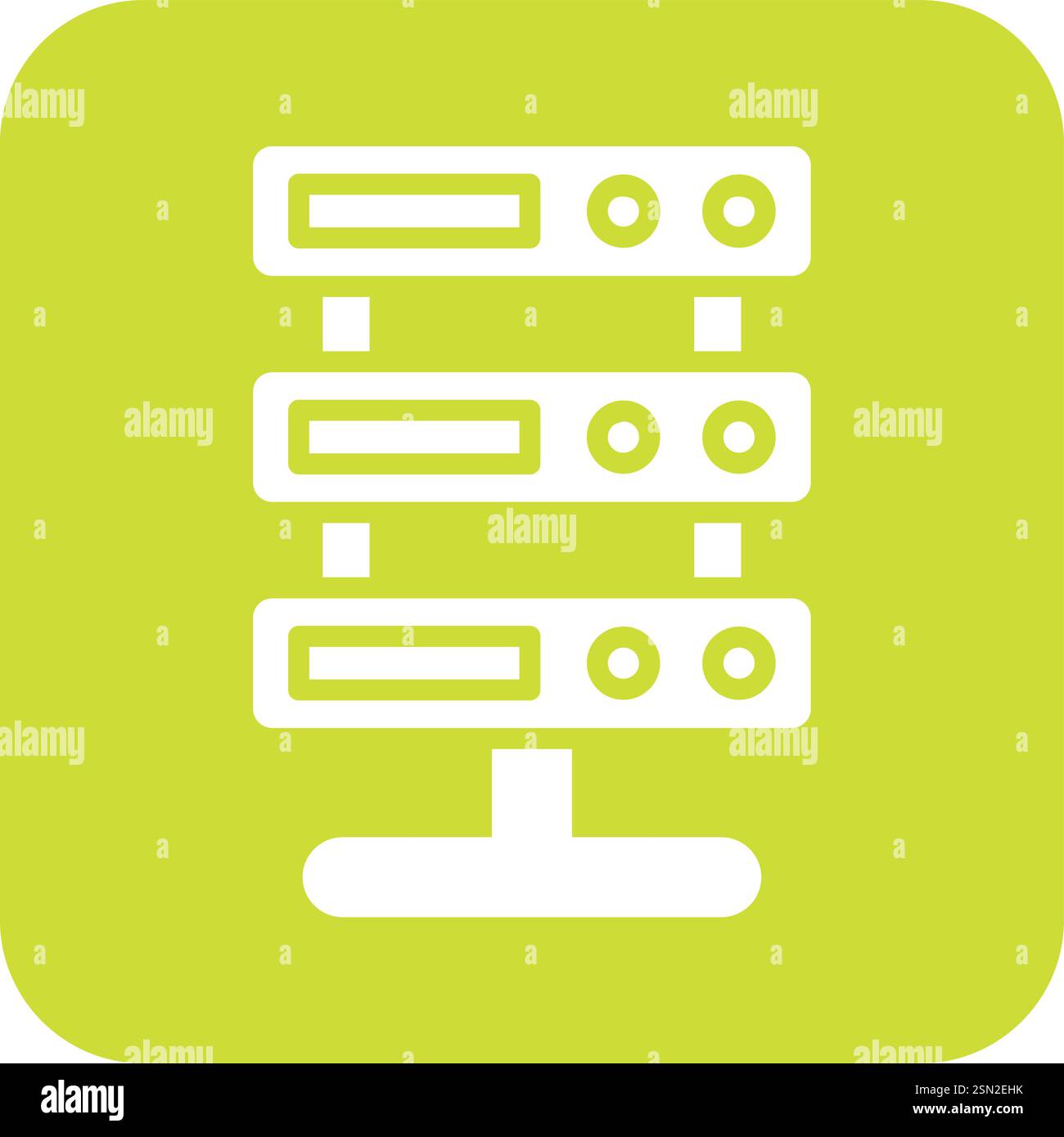 Server Vector Icon Design Illustration Stock Vector