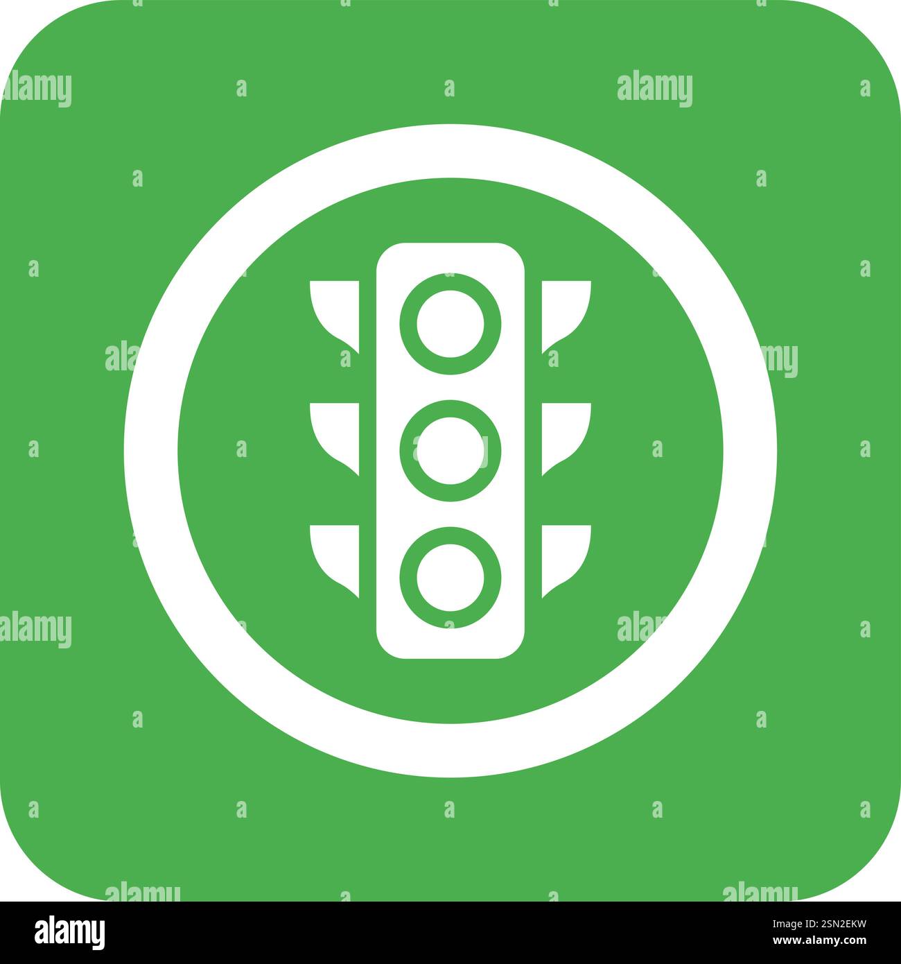Trafic light Vector Icon Design Illustration Stock Vector