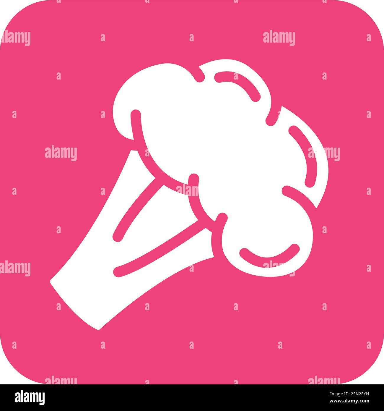 Broccoli Vector Icon Design Illustration Stock Vector