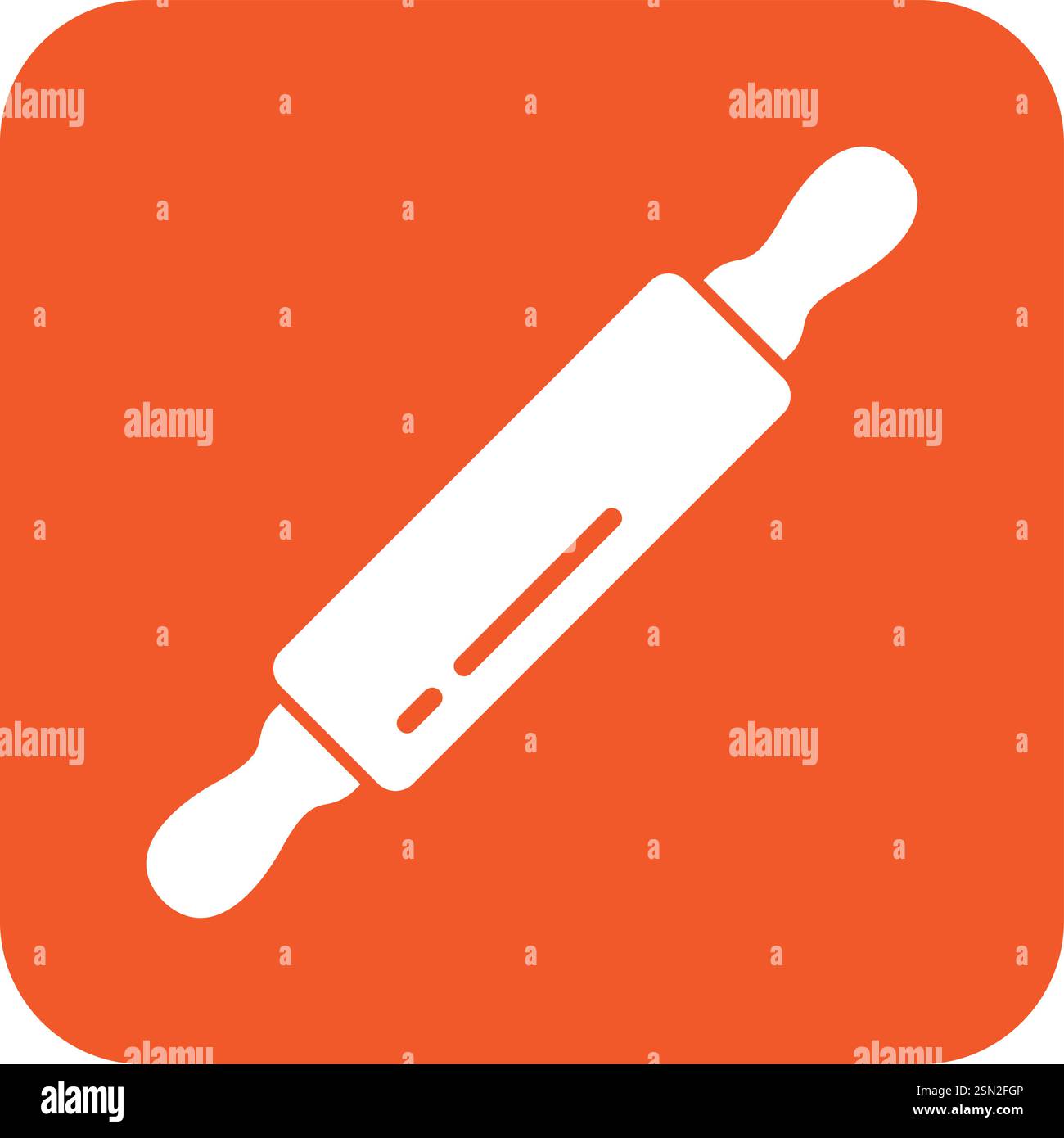 Rolling pin Vector Icon Design Illustration Stock Vector