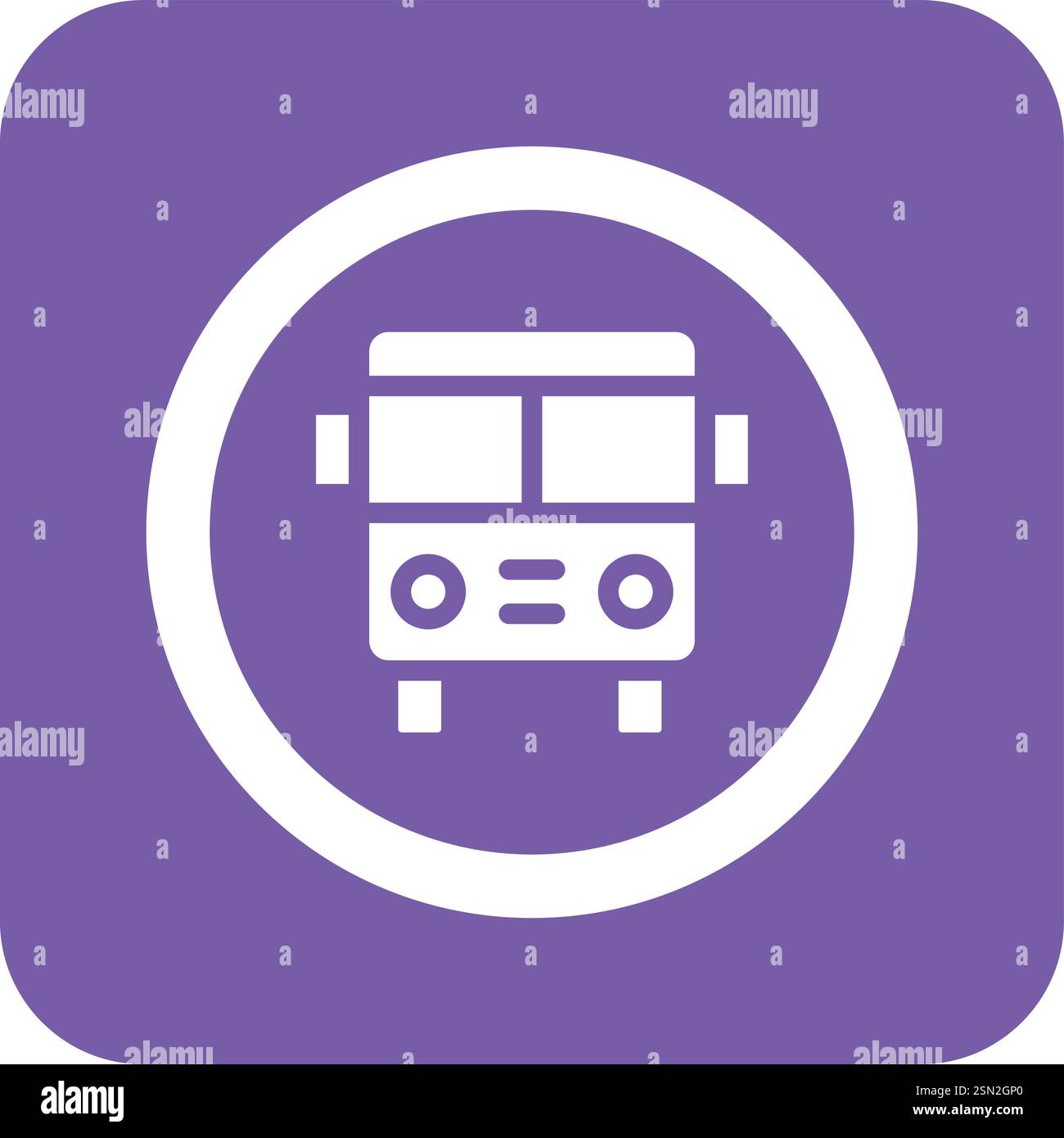 Bus stop Vector Icon Design Illustration Stock Vector