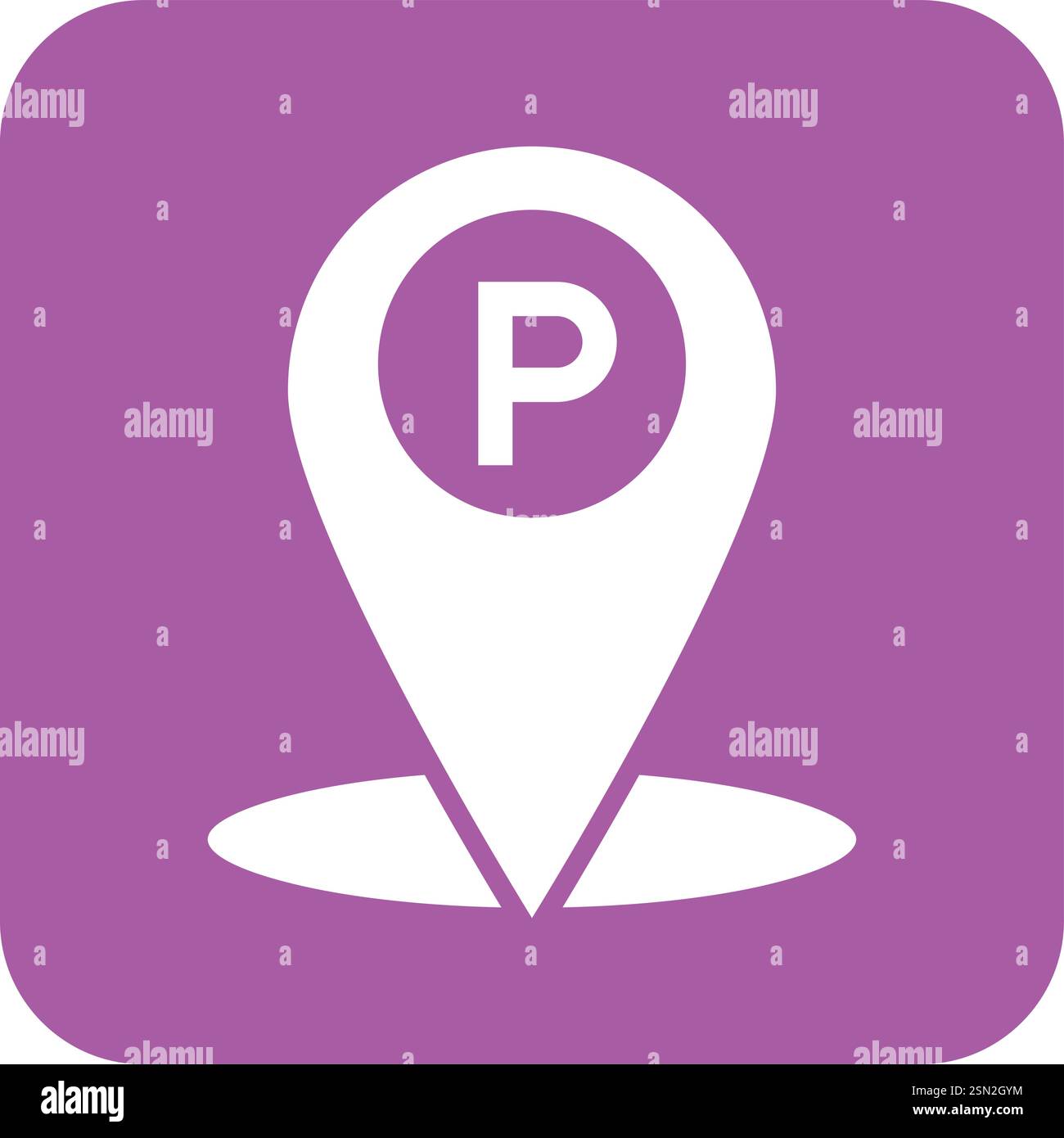 Parking Vector Icon Design Illustration Stock Vector