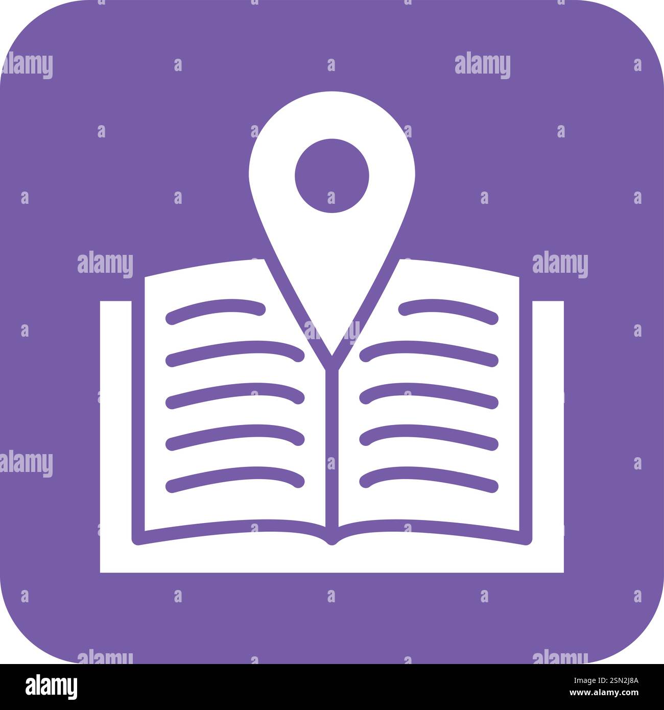 Library Vector Icon Design Illustration Stock Vector