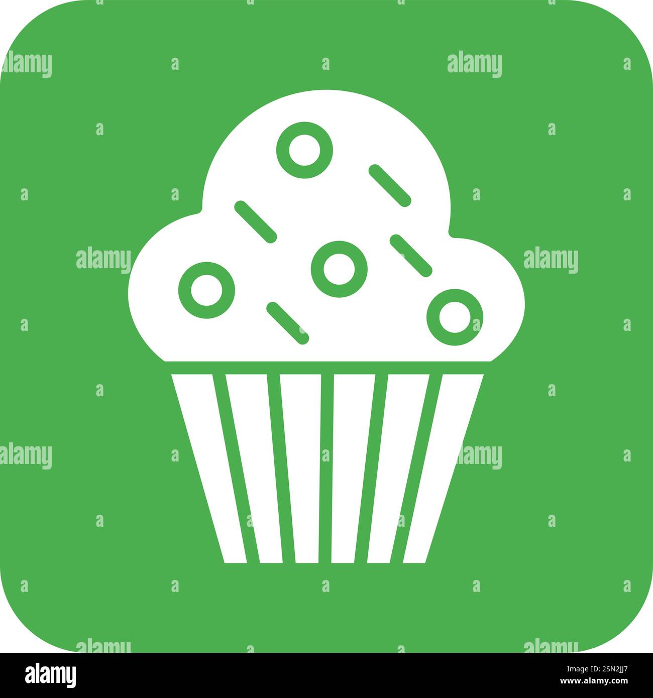 Muffin Vector Icon Design Illustration Stock Vector