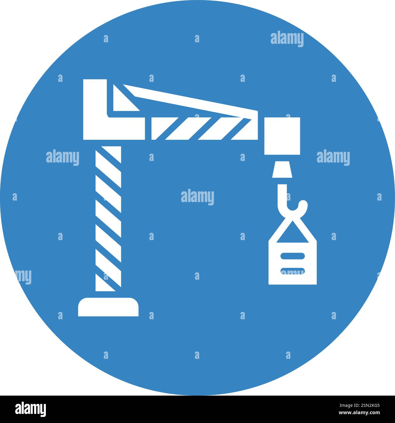 Crane Vector Icon Design Illustration Stock Vector