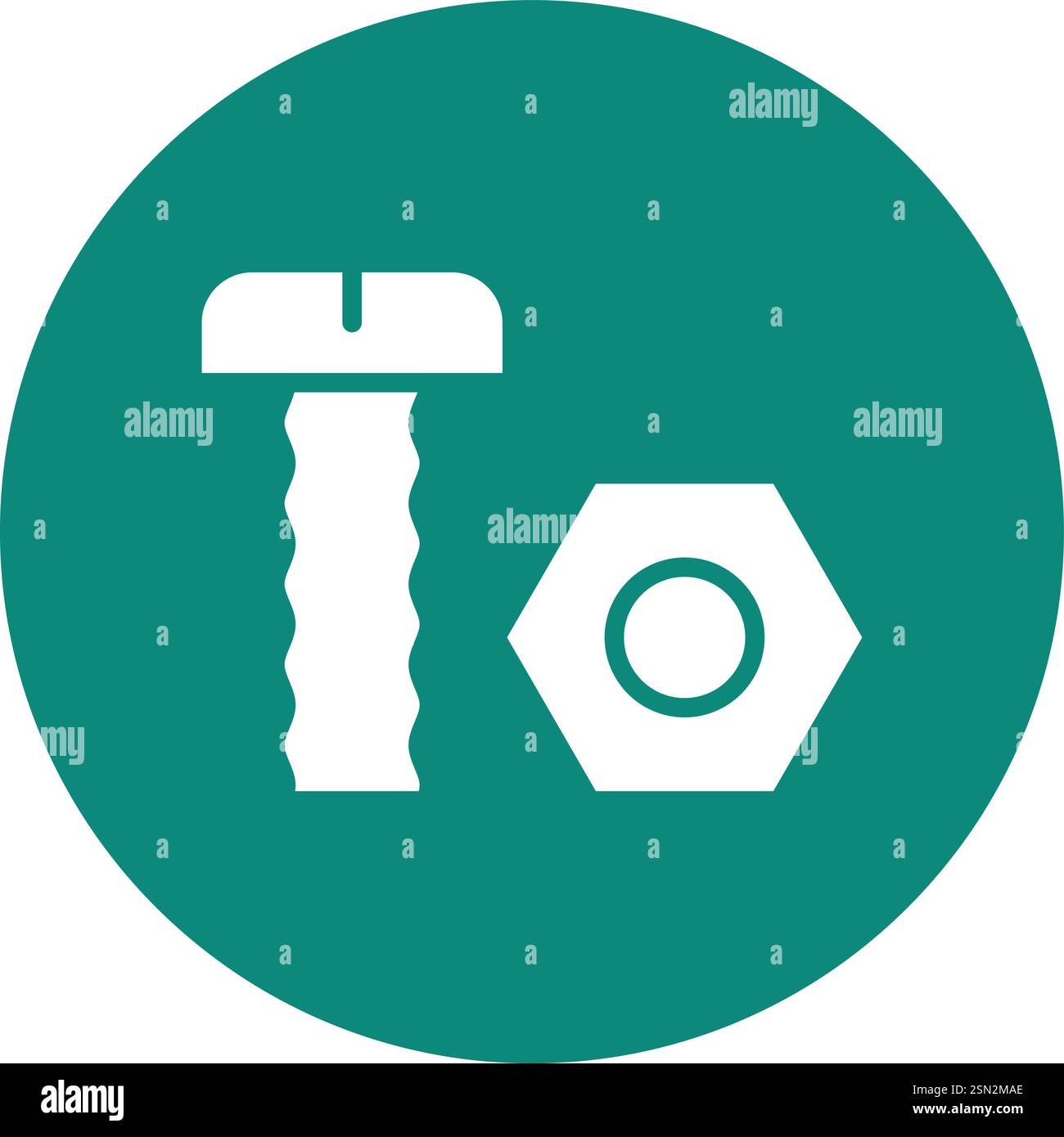 Bolt Vector Icon Design Illustration Stock Vector
