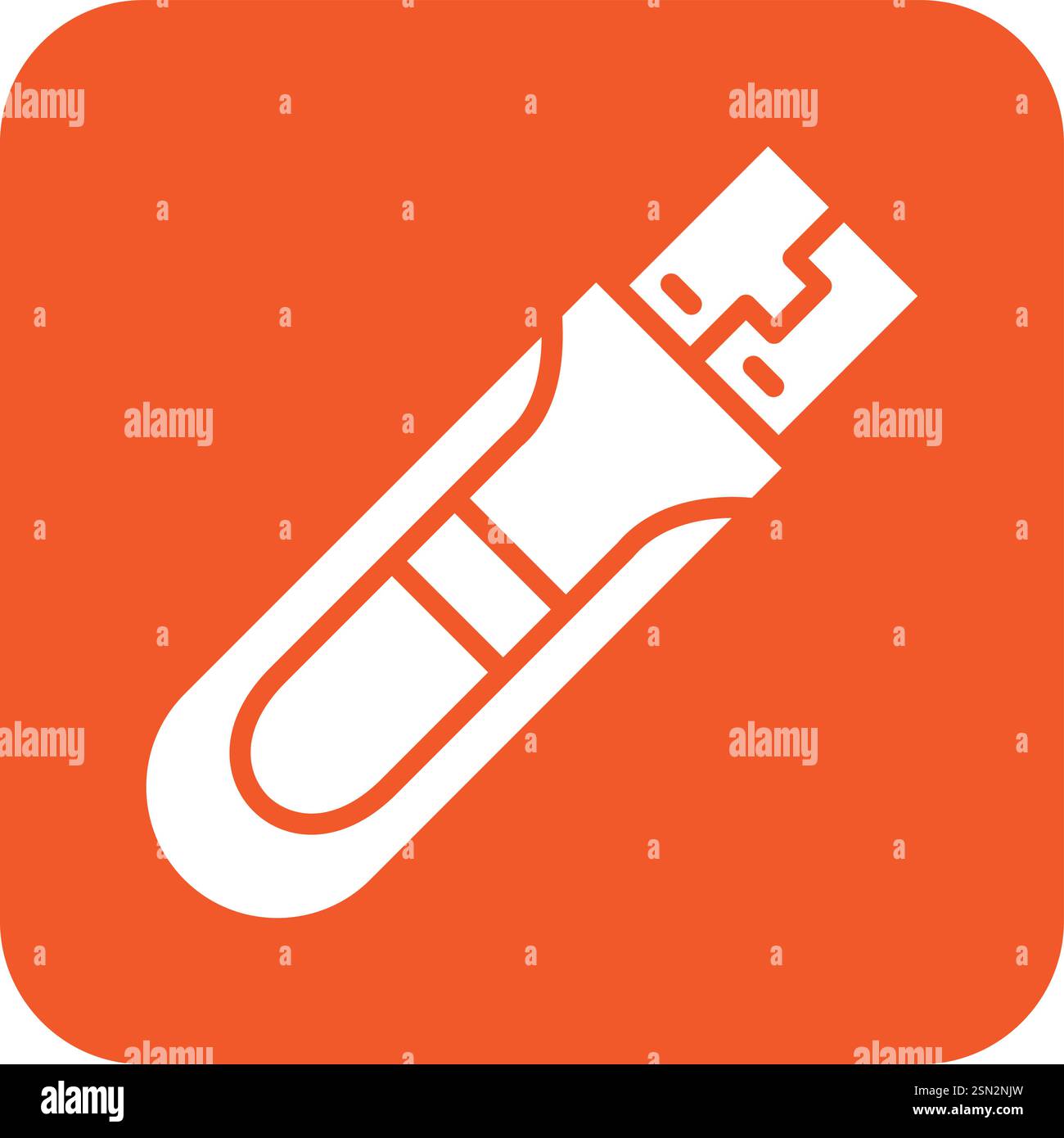 Usb Vector Icon Design Illustration Stock Vector