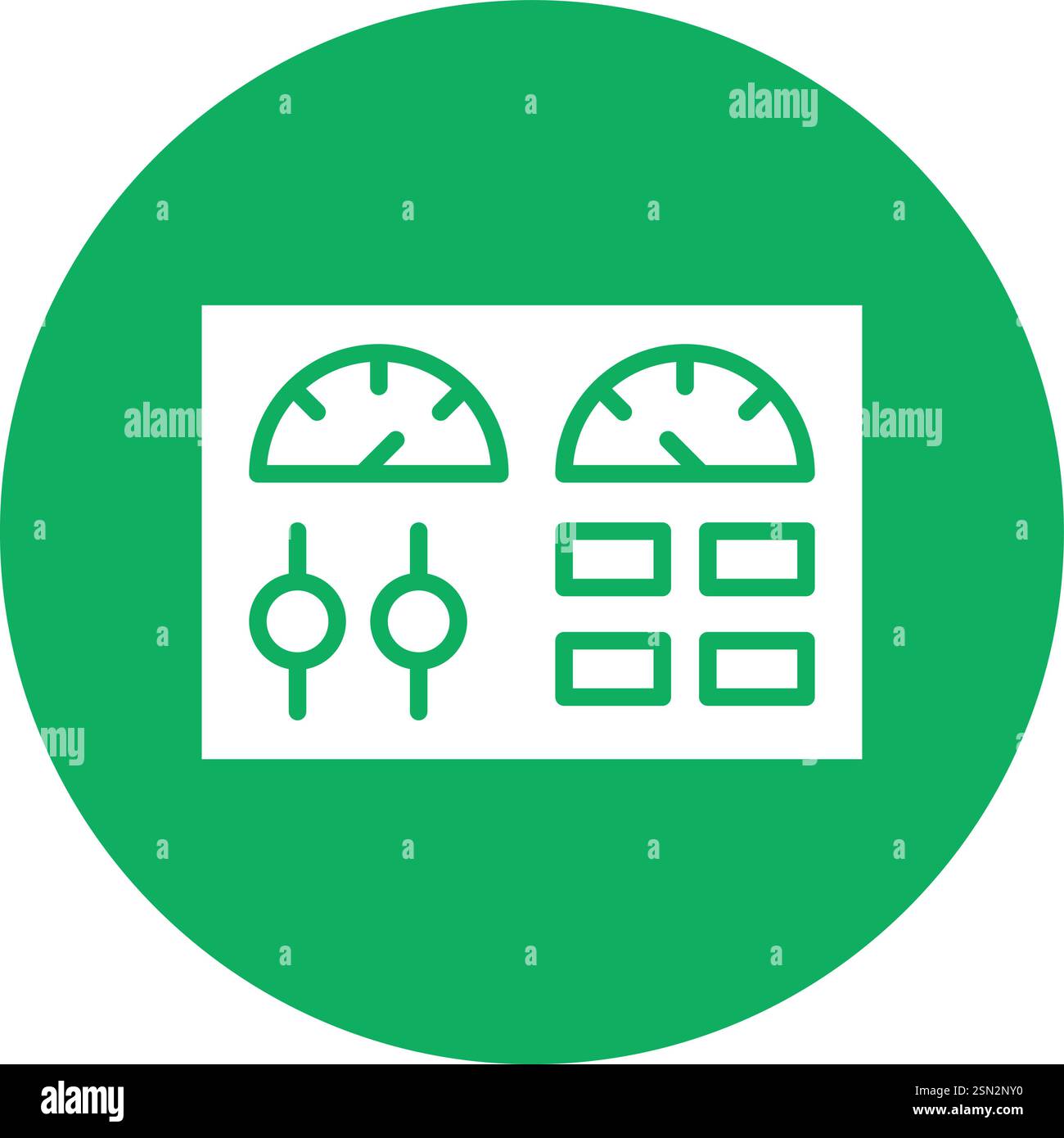 Control panel Vector Icon Design Illustration Stock Vector